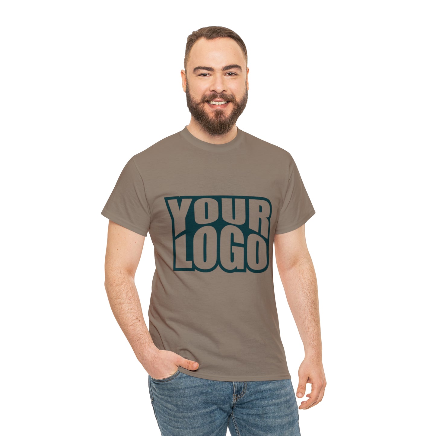 Personalize Company Logo Heavy Cotton Tee
