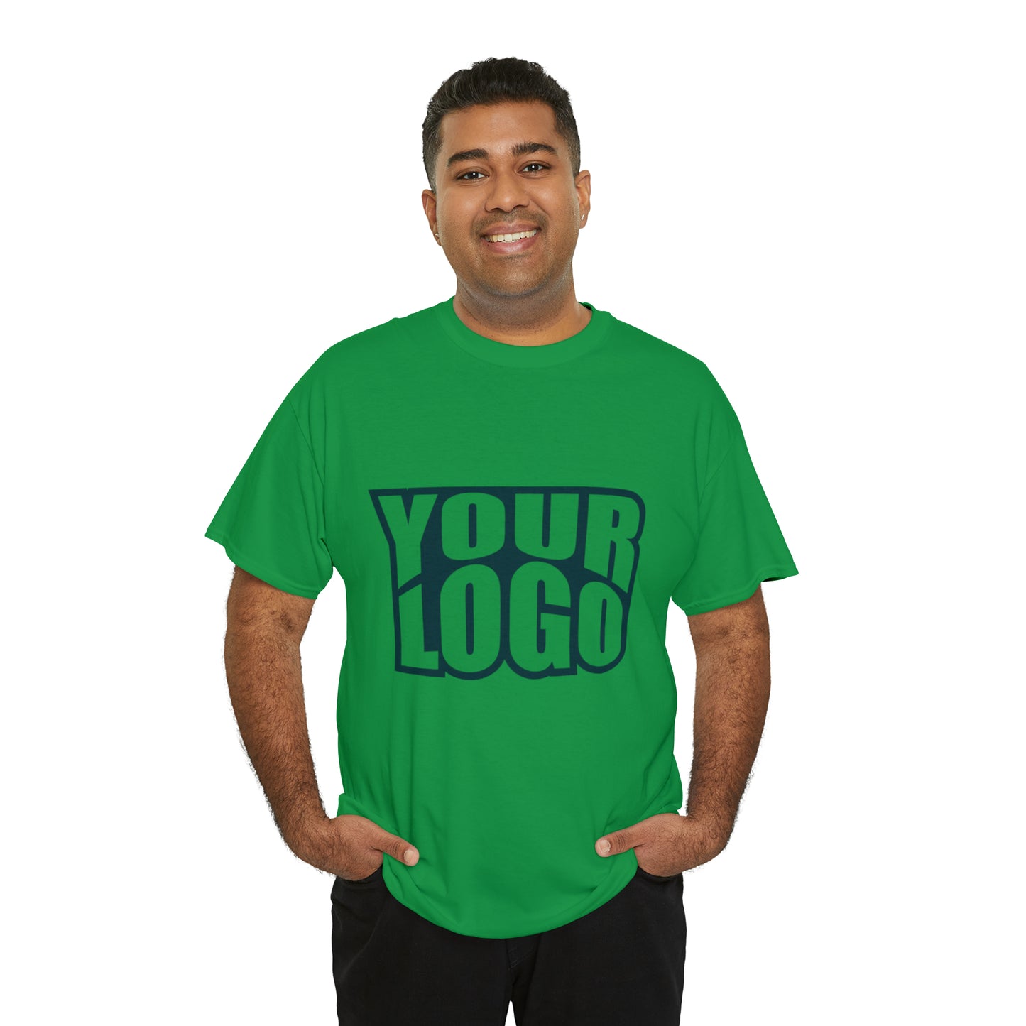 Personalize Company Logo Heavy Cotton Tee