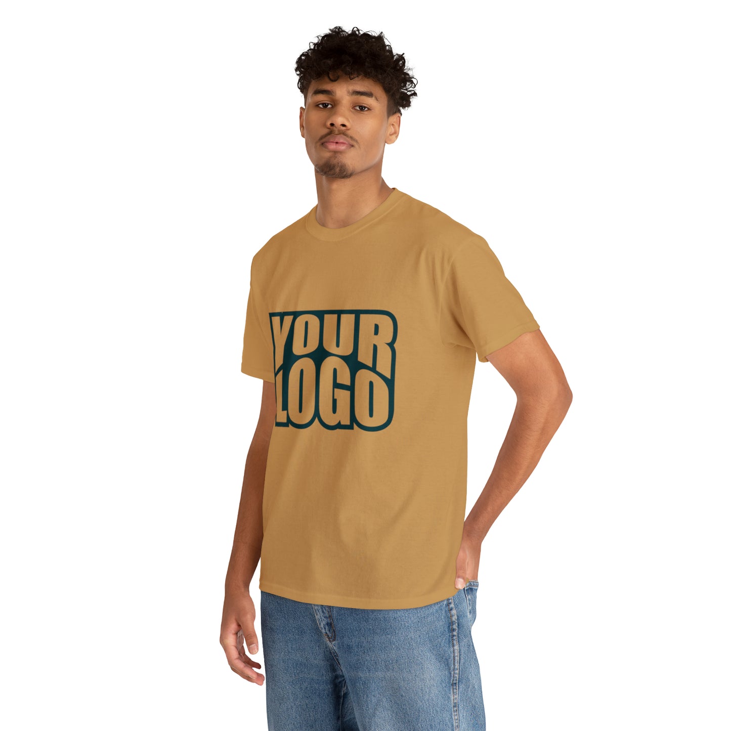 Personalize Company Logo Heavy Cotton Tee
