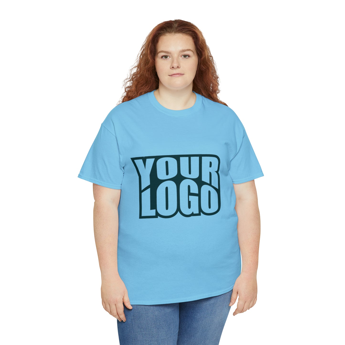 Personalize Company Logo Heavy Cotton Tee