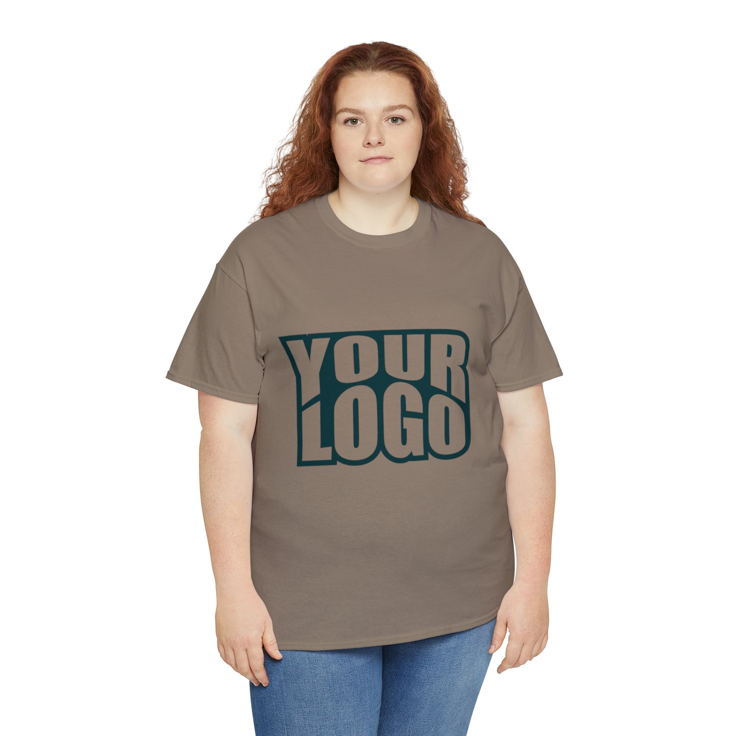 Personalize Company Logo Heavy Cotton Tee