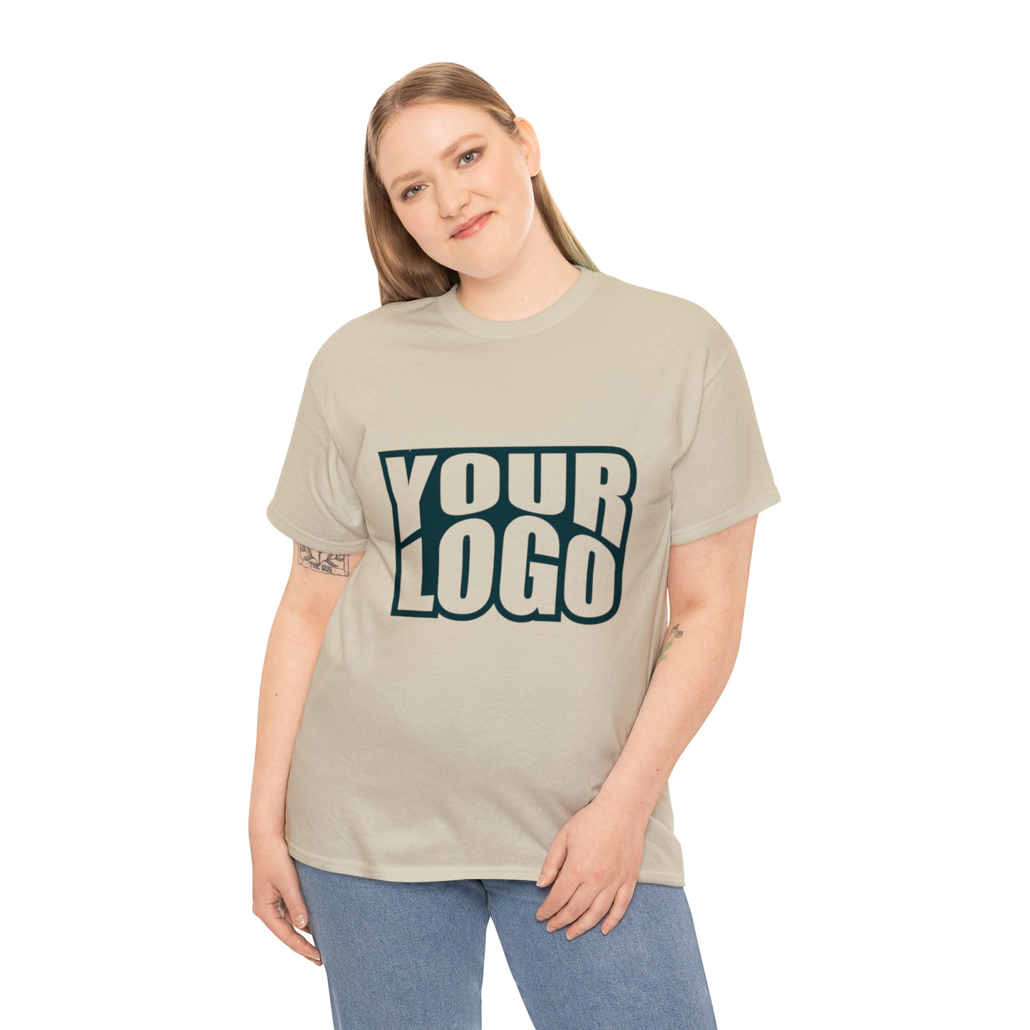Personalize Company Logo Heavy Cotton Tee