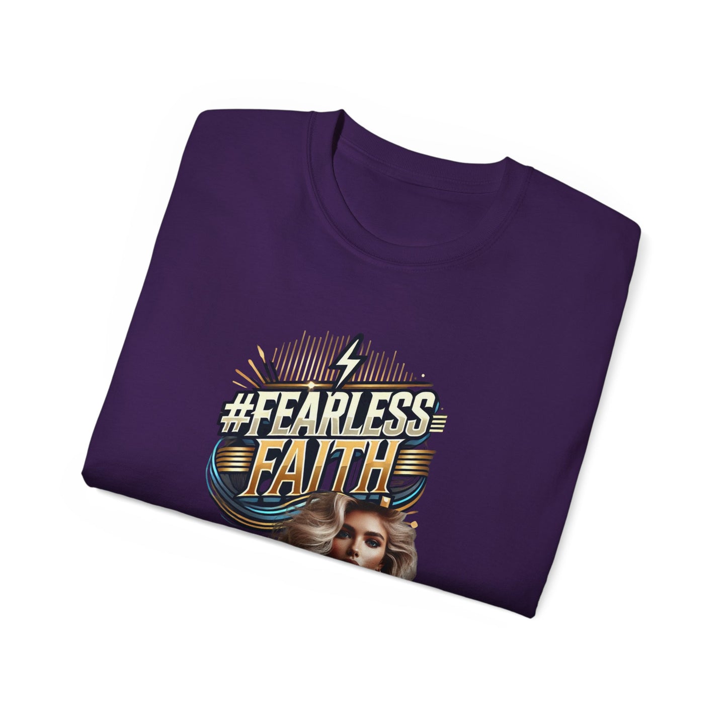 Fearless Faith Unisex Ultra Cotton Tee – Inspirational Graphic T-Shirt for Spiritual Empowerment