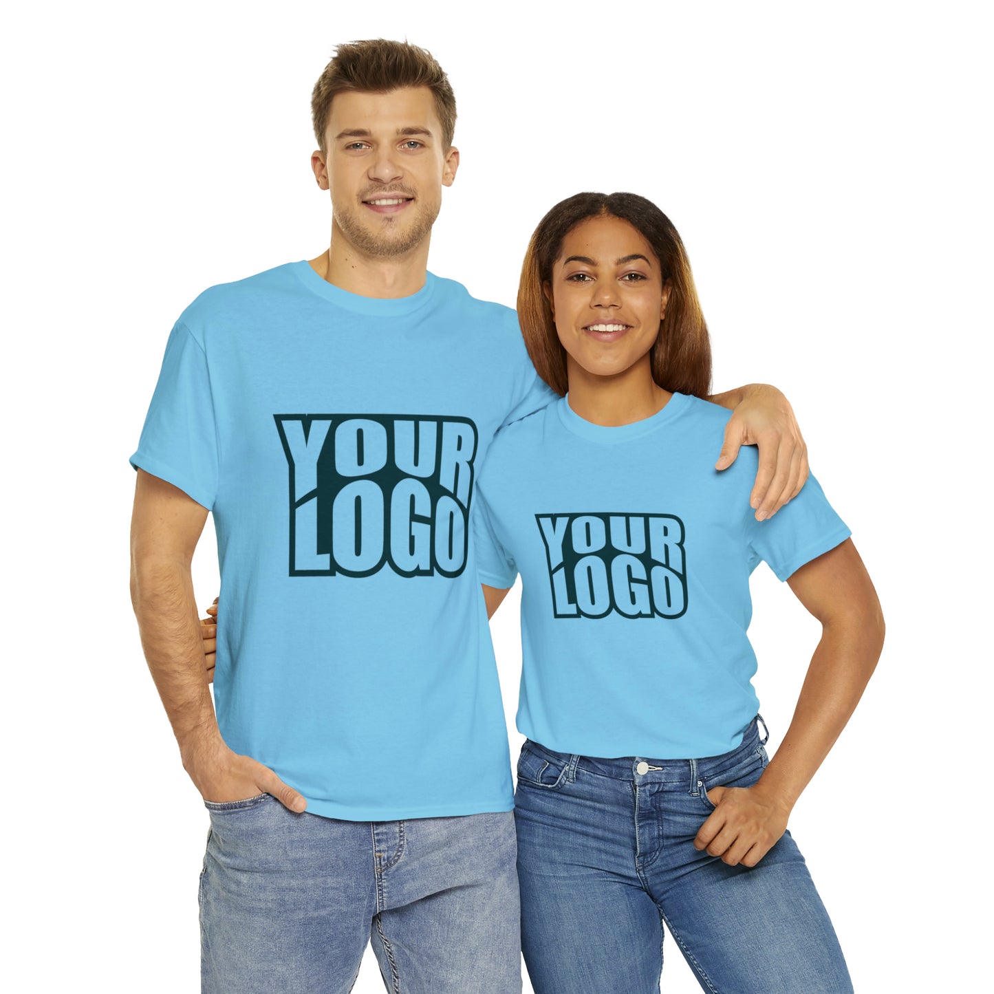 Personalize Company Logo Heavy Cotton Tee