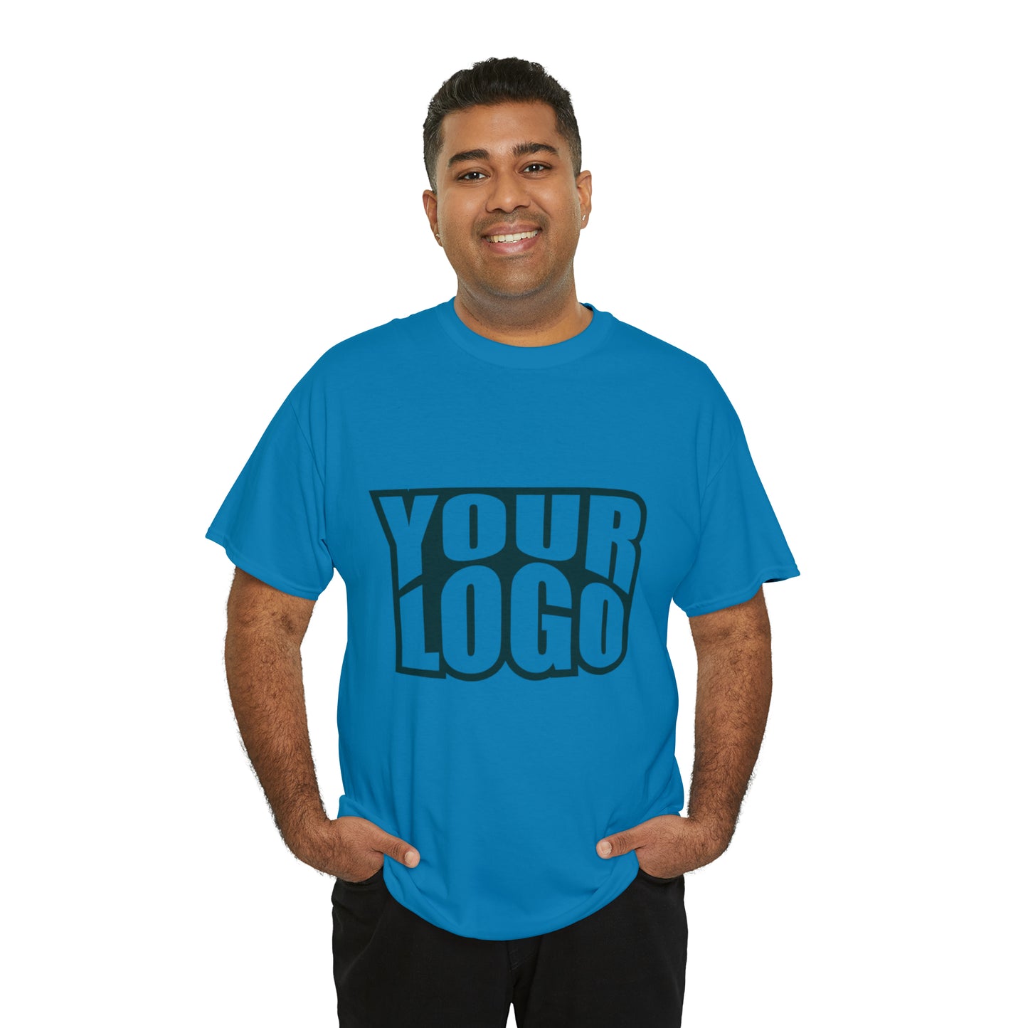 Personalize Company Logo Heavy Cotton Tee