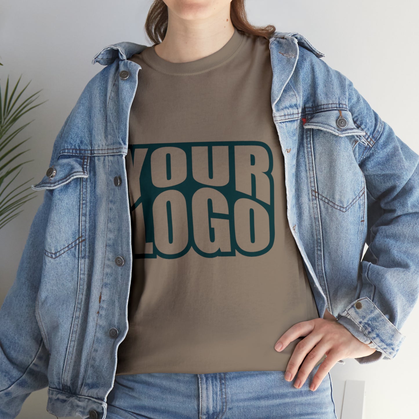 Personalize Company Logo Heavy Cotton Tee