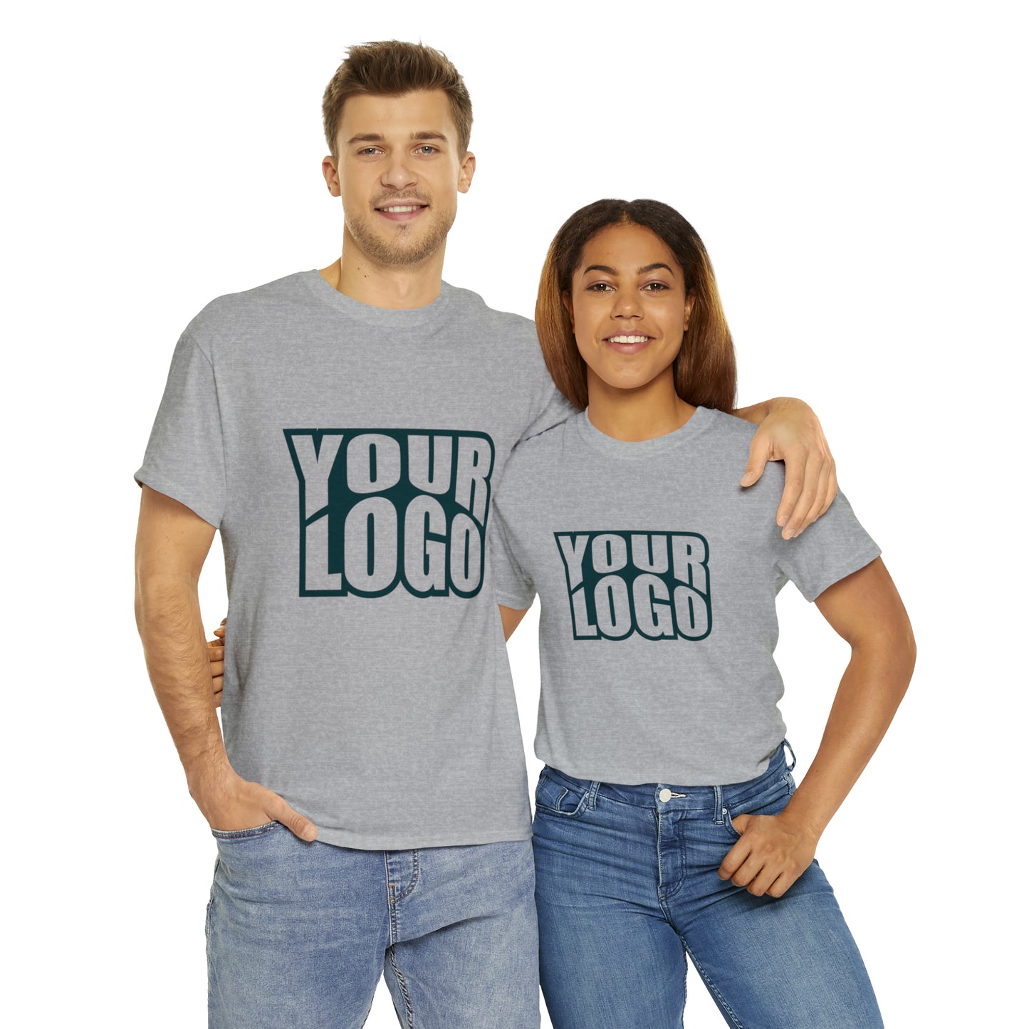 Personalize Company Logo Heavy Cotton Tee