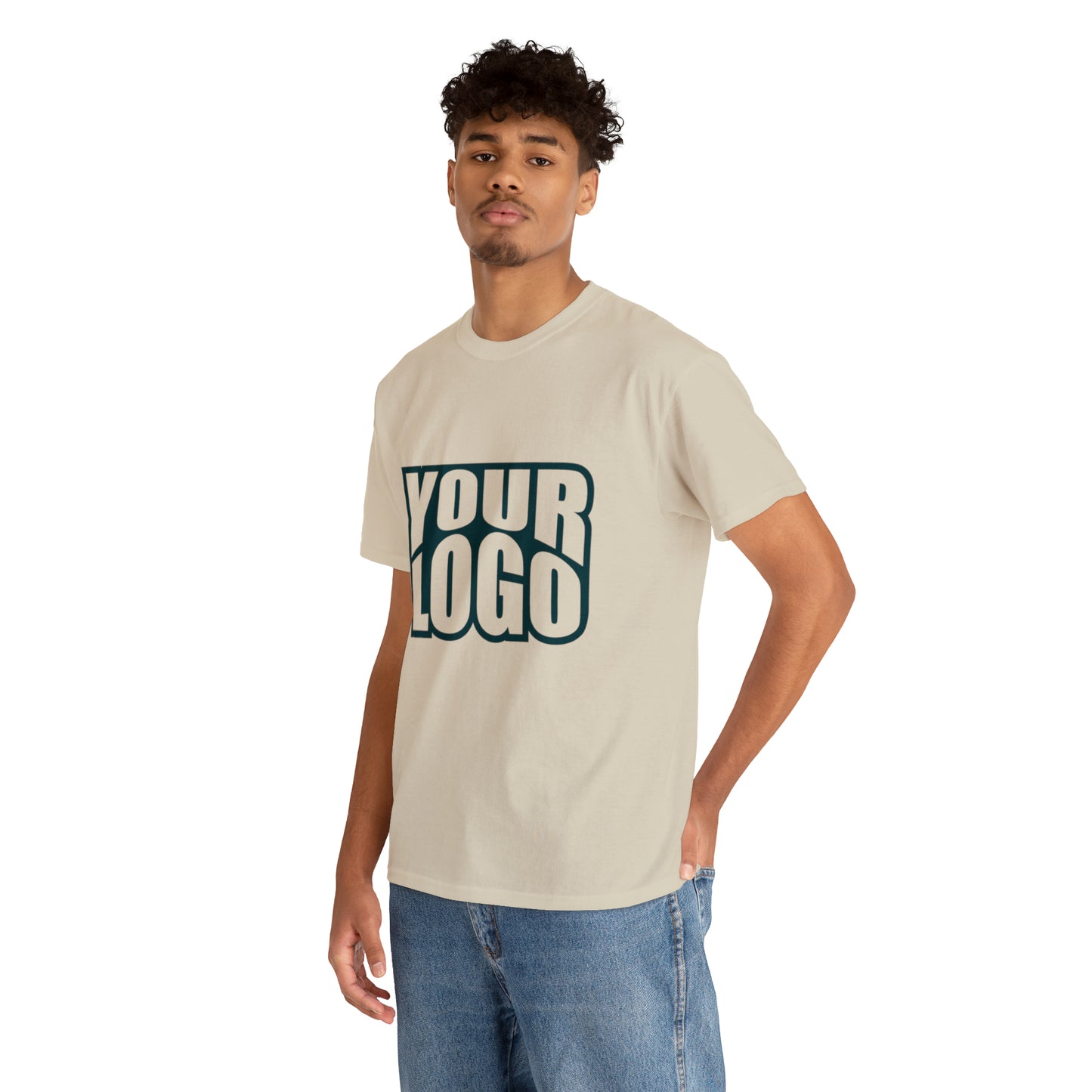 Personalize Company Logo Heavy Cotton Tee