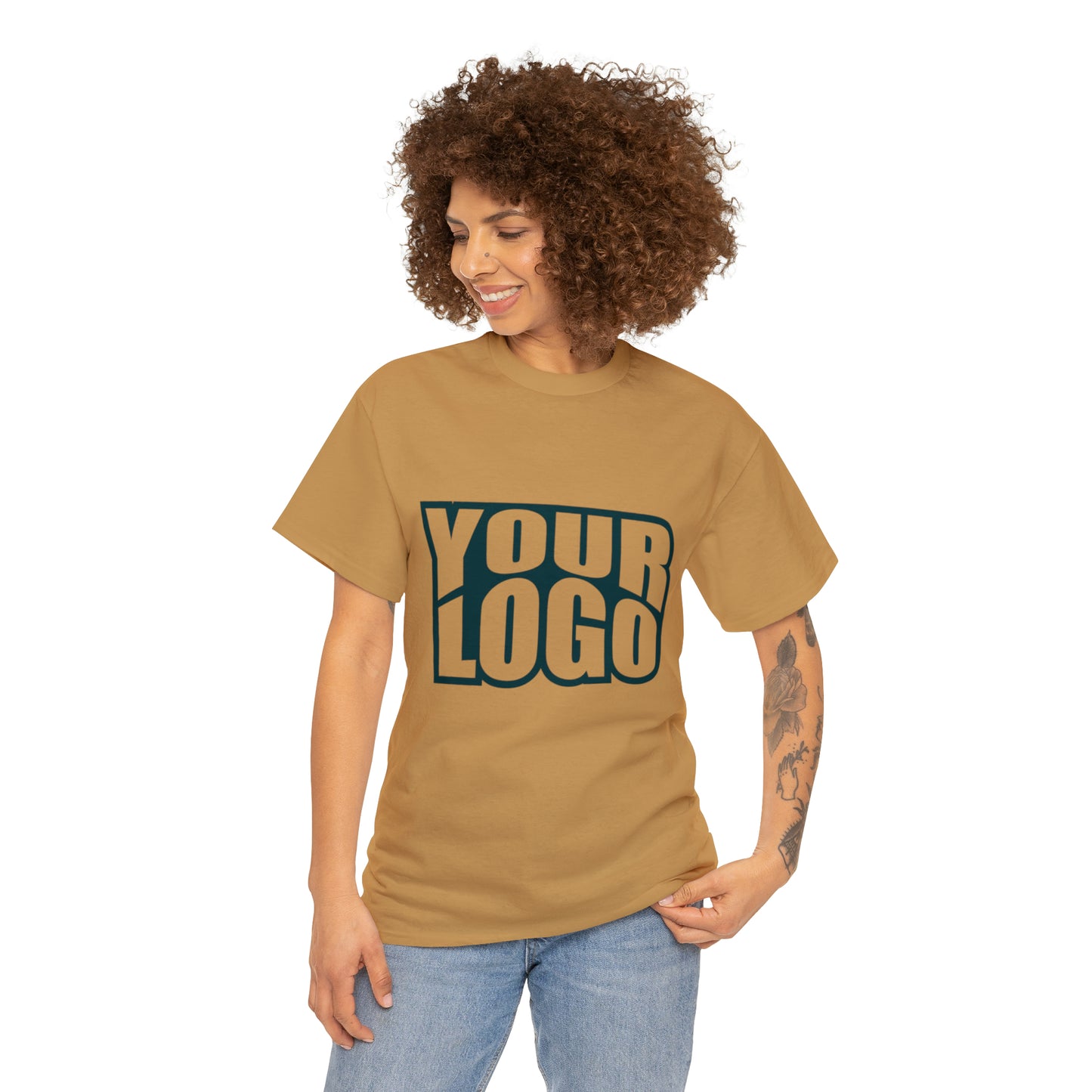 Personalize Company Logo Heavy Cotton Tee