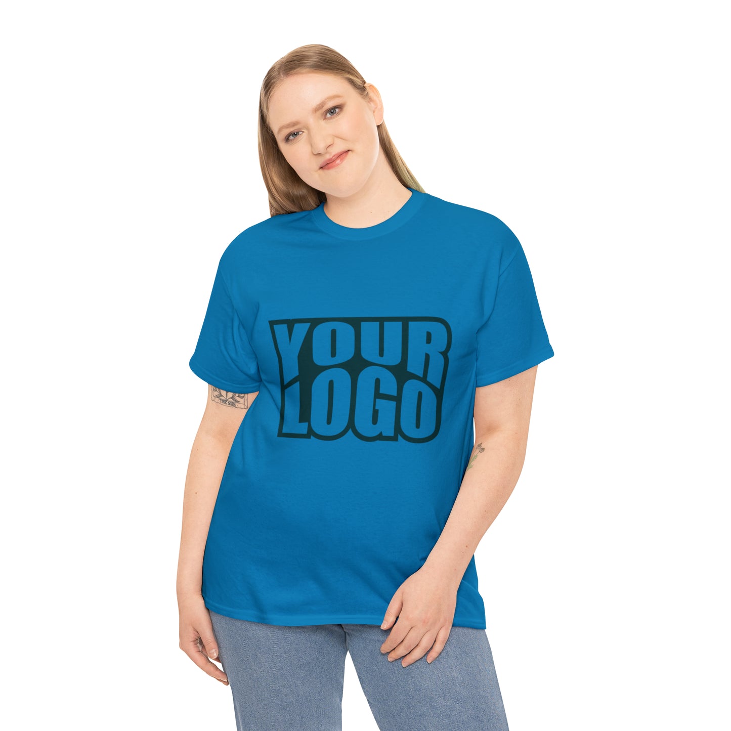 Personalize Company Logo Heavy Cotton Tee