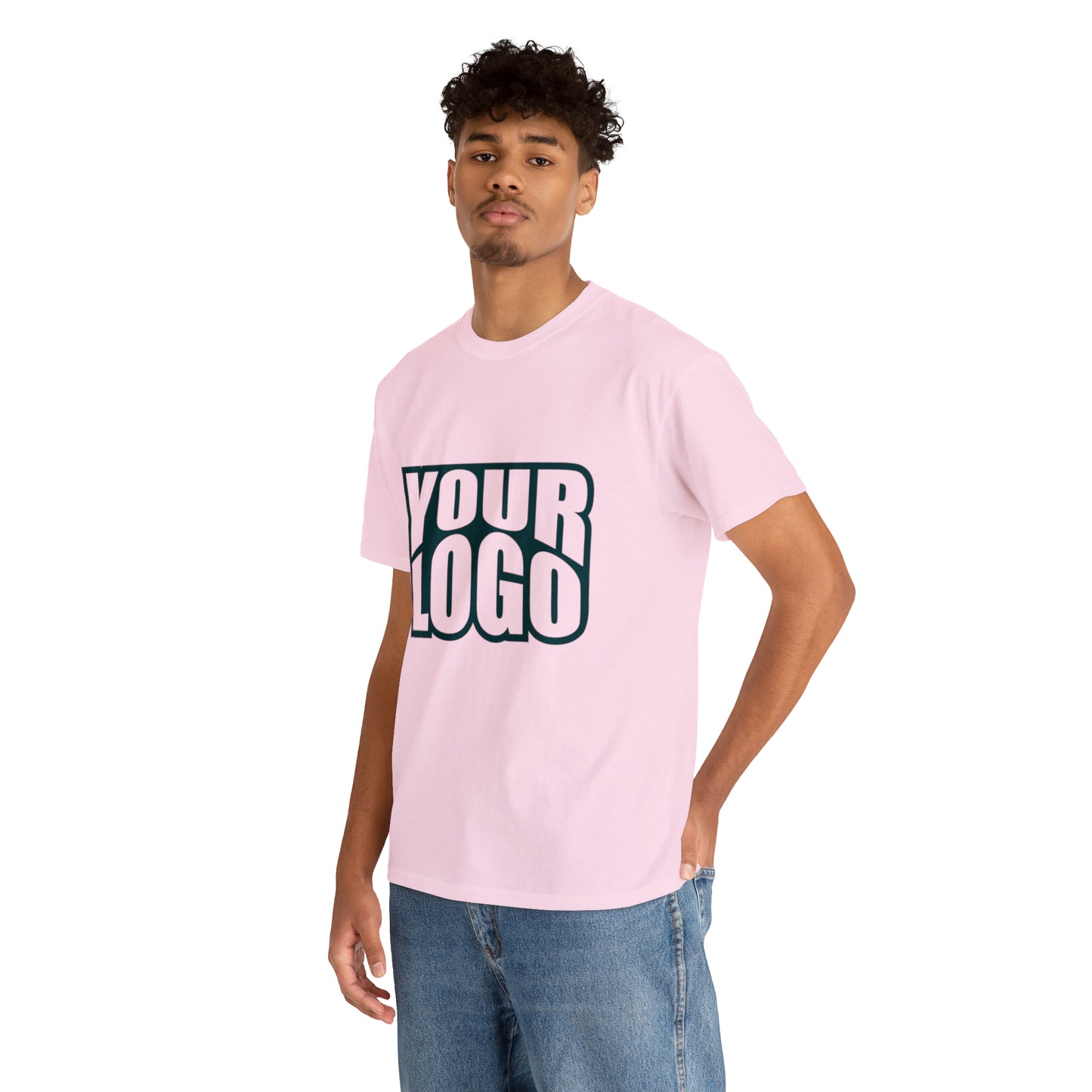 Personalize Company Logo Heavy Cotton Tee