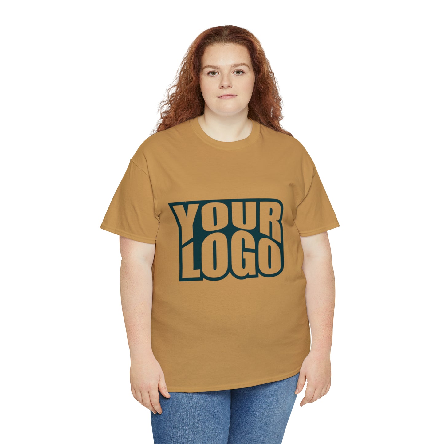 Personalize Company Logo Heavy Cotton Tee