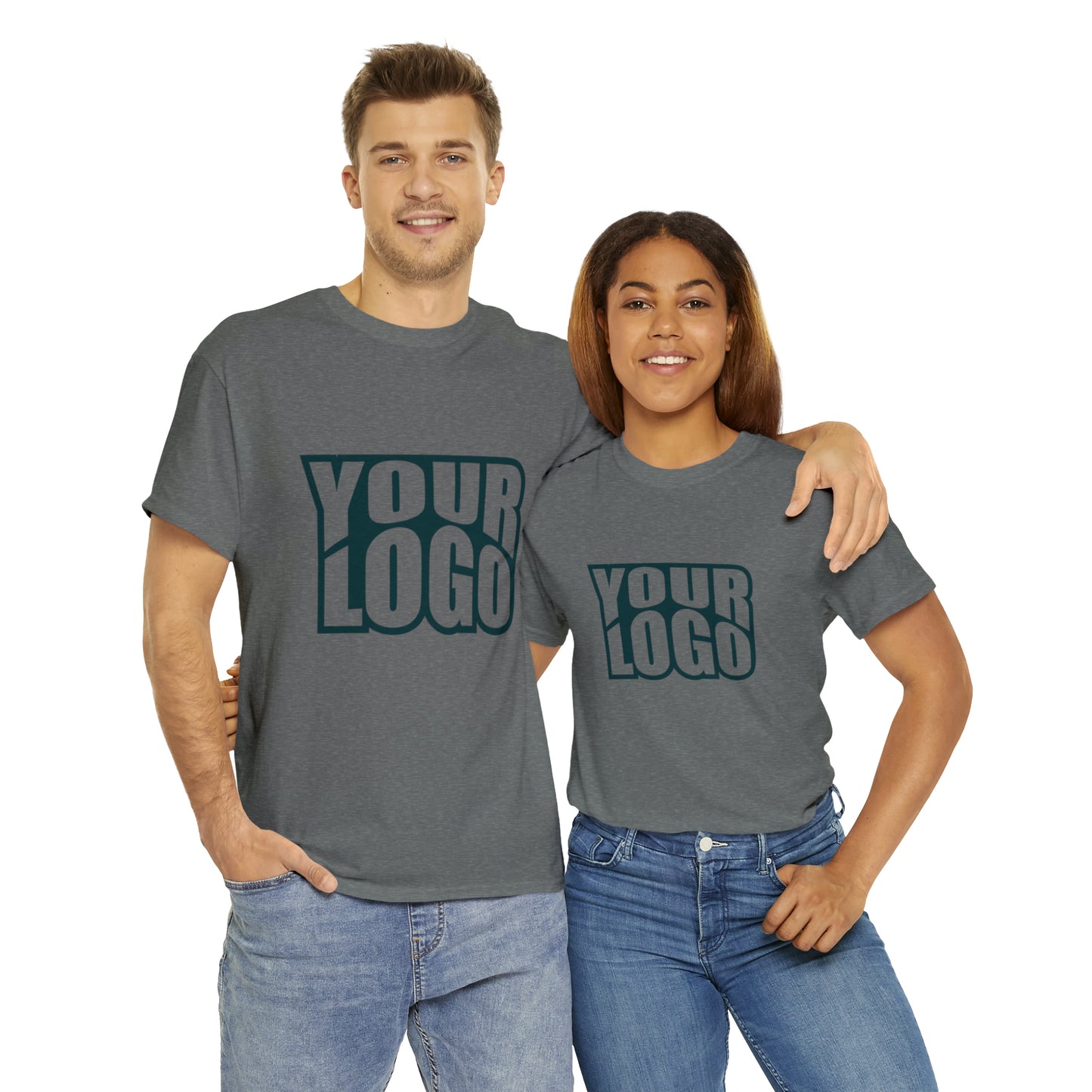Personalize Company Logo Heavy Cotton Tee