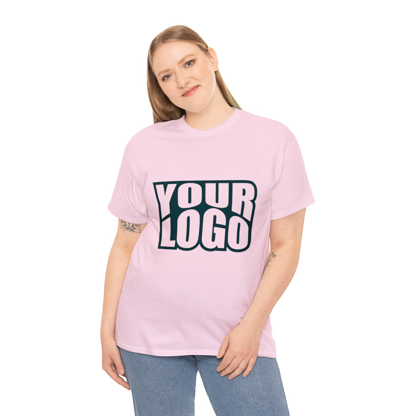 Personalize Company Logo Heavy Cotton Tee