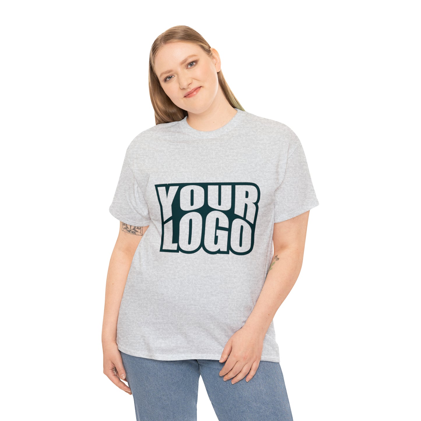 Personalize Company Logo Heavy Cotton Tee