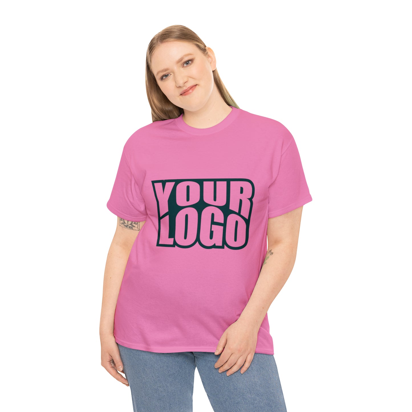 Personalize Company Logo Heavy Cotton Tee