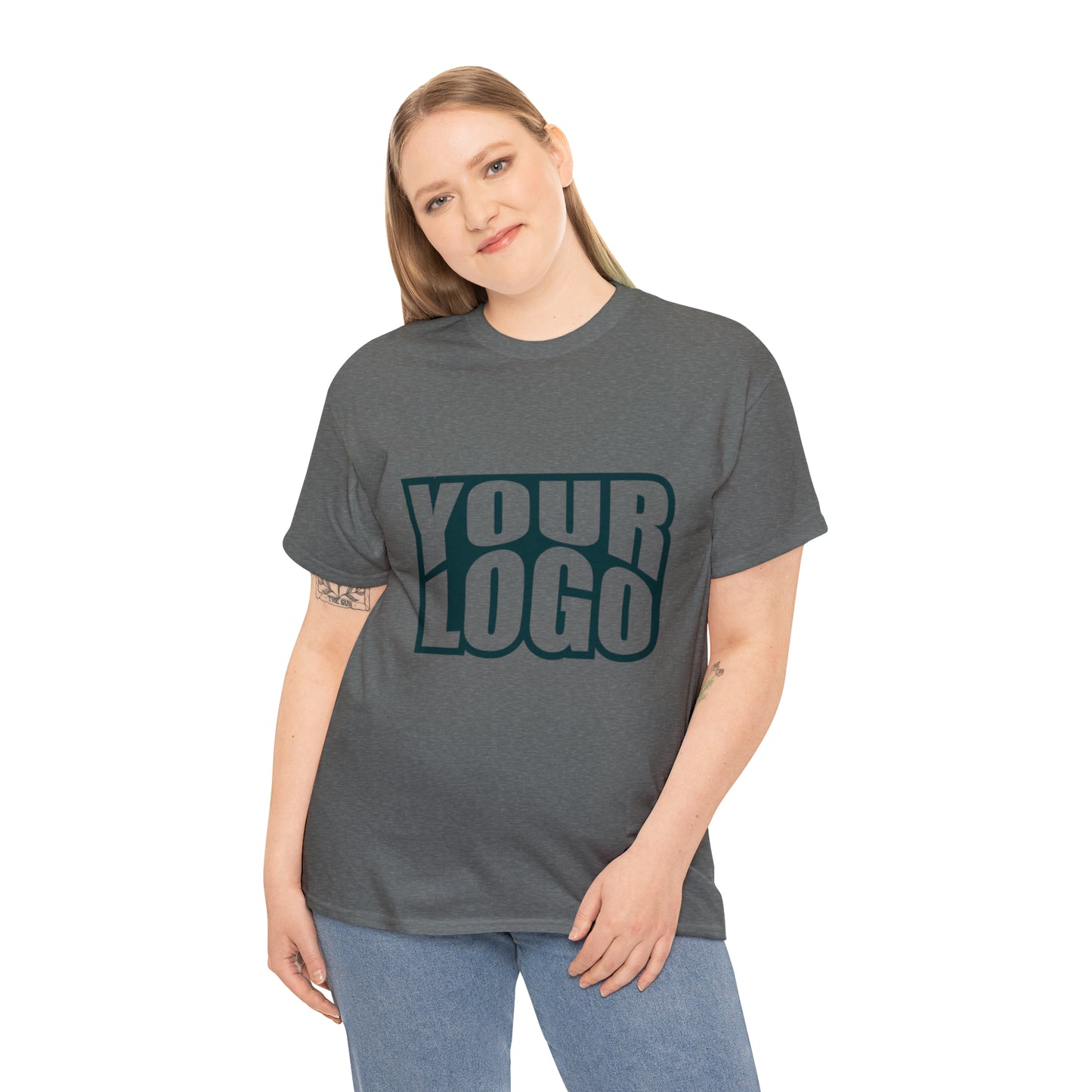 Personalize Company Logo Heavy Cotton Tee