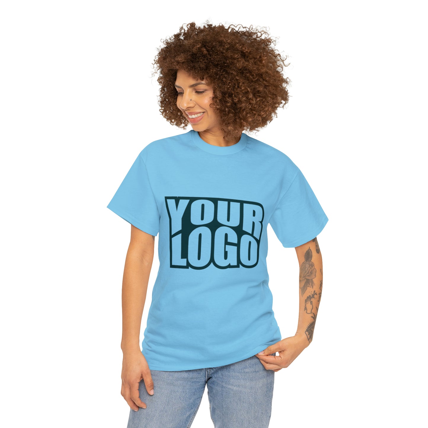 Personalize Company Logo Heavy Cotton Tee