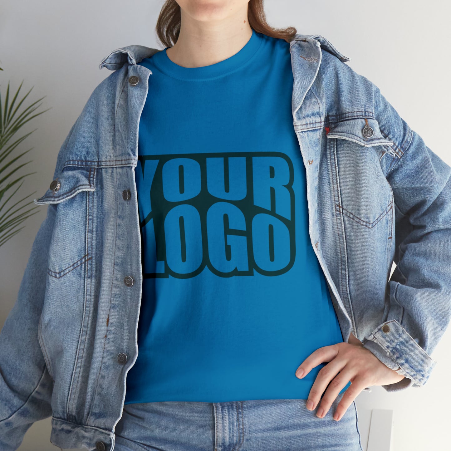 Personalize Company Logo Heavy Cotton Tee