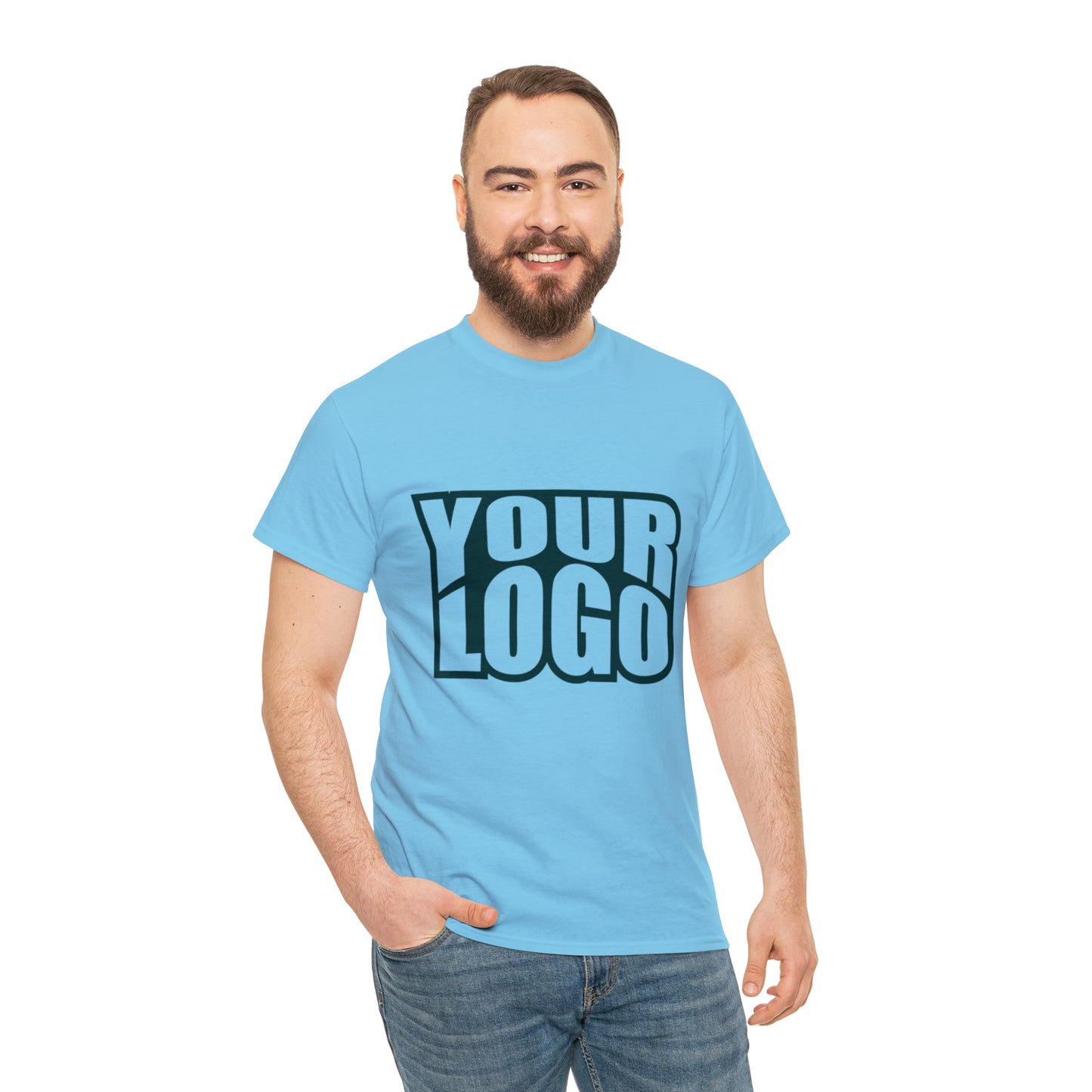 Personalize Company Logo Heavy Cotton Tee