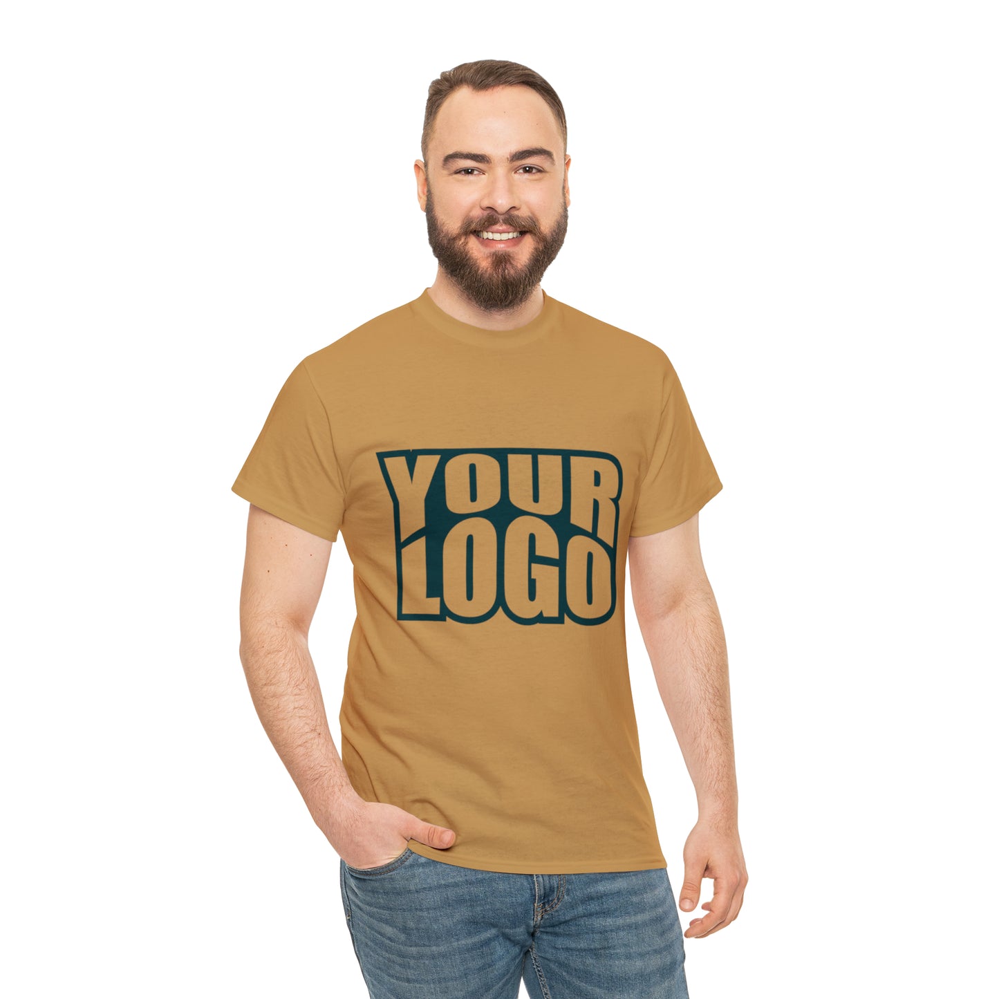 Personalize Company Logo Heavy Cotton Tee