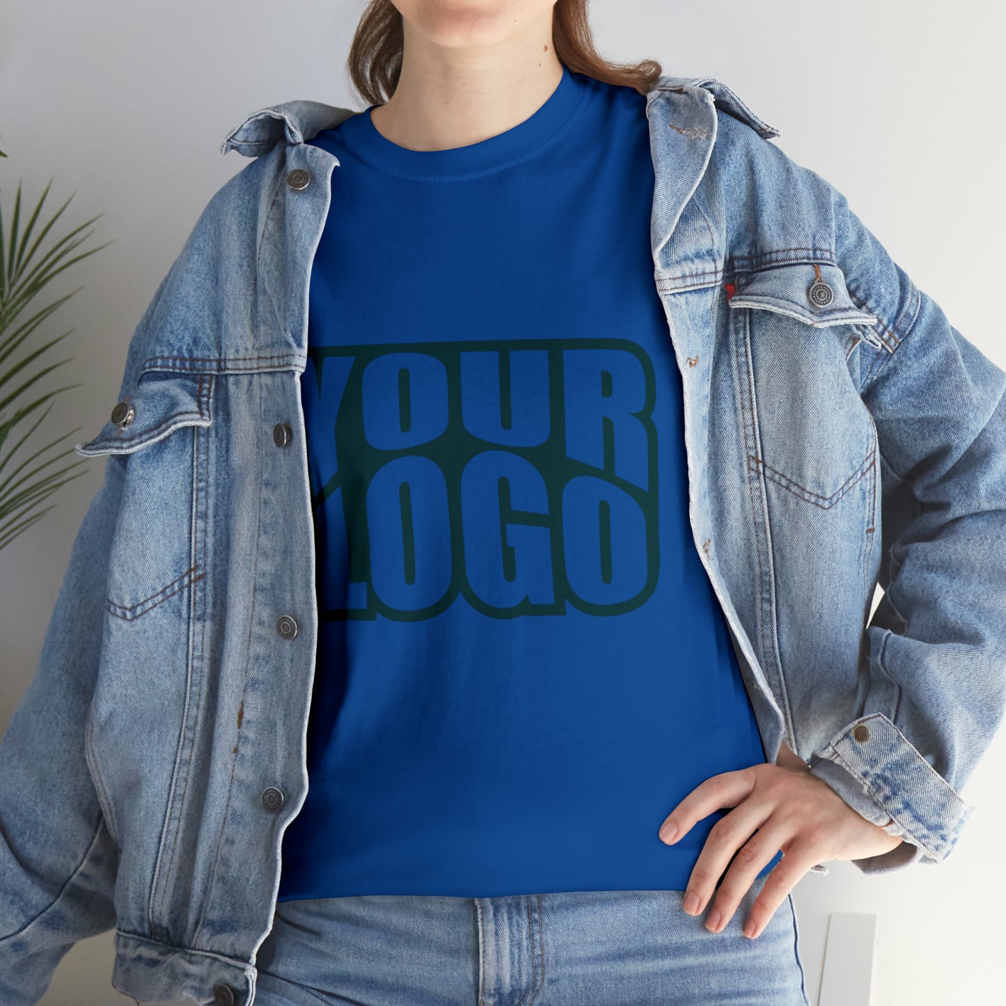 Personalize Company Logo Heavy Cotton Tee