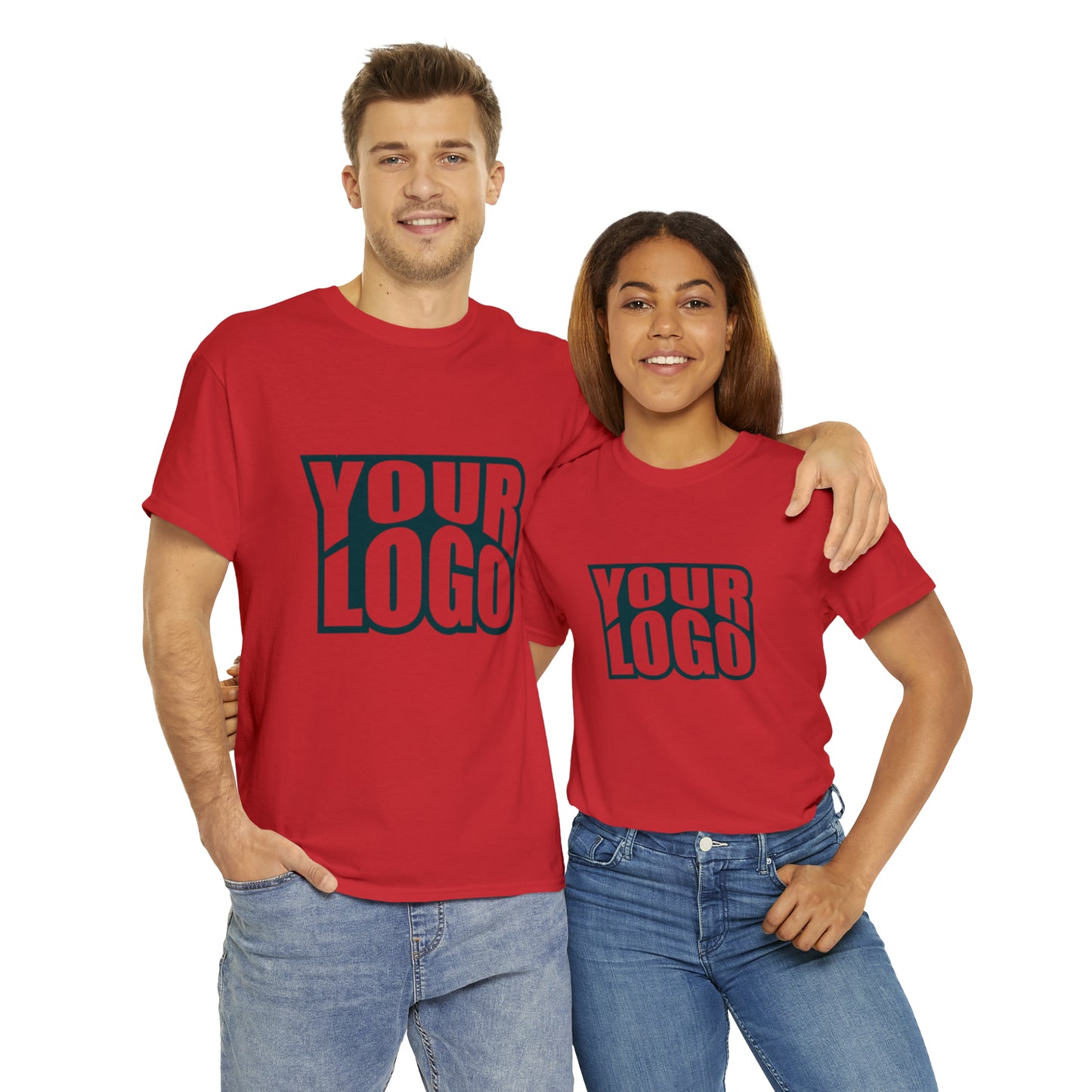Personalize Company Logo Heavy Cotton Tee