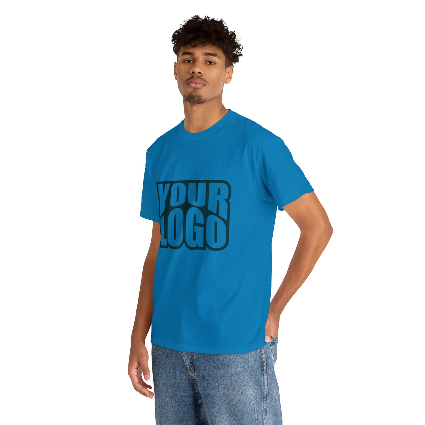 Personalize Company Logo Heavy Cotton Tee