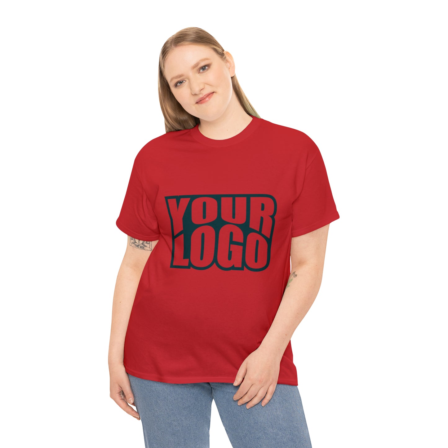 Personalize Company Logo Heavy Cotton Tee