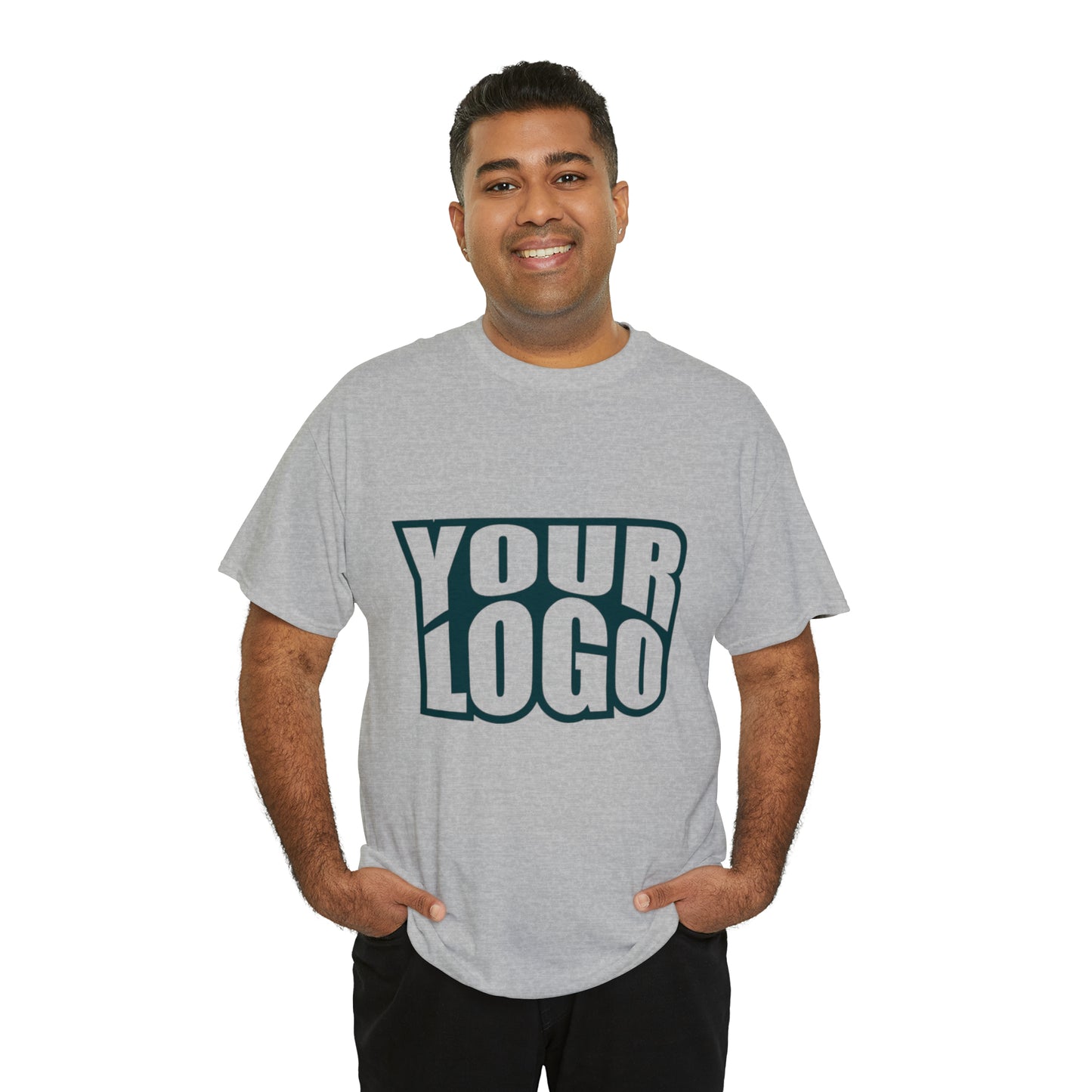 Personalize Company Logo Heavy Cotton Tee