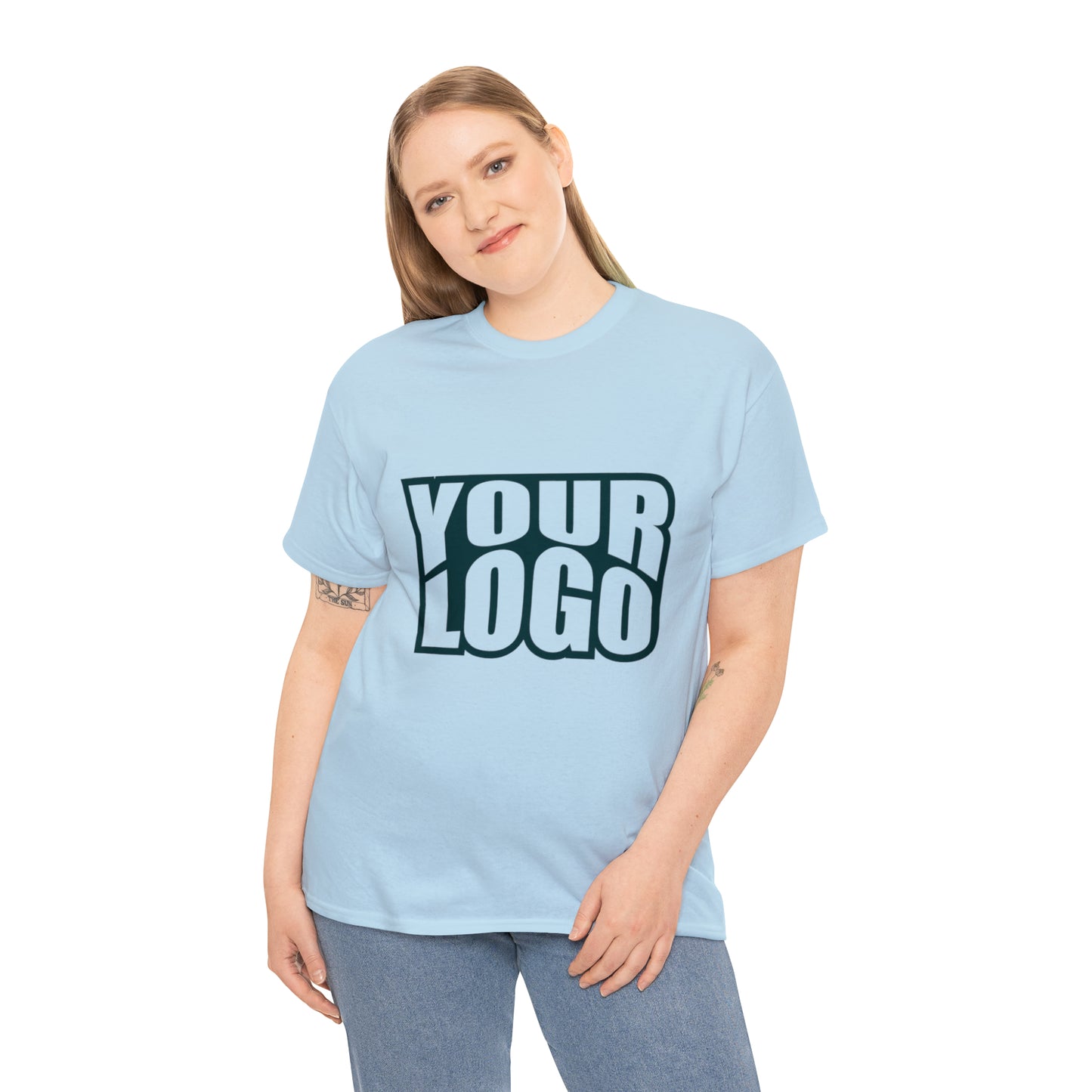 Personalize Company Logo Heavy Cotton Tee