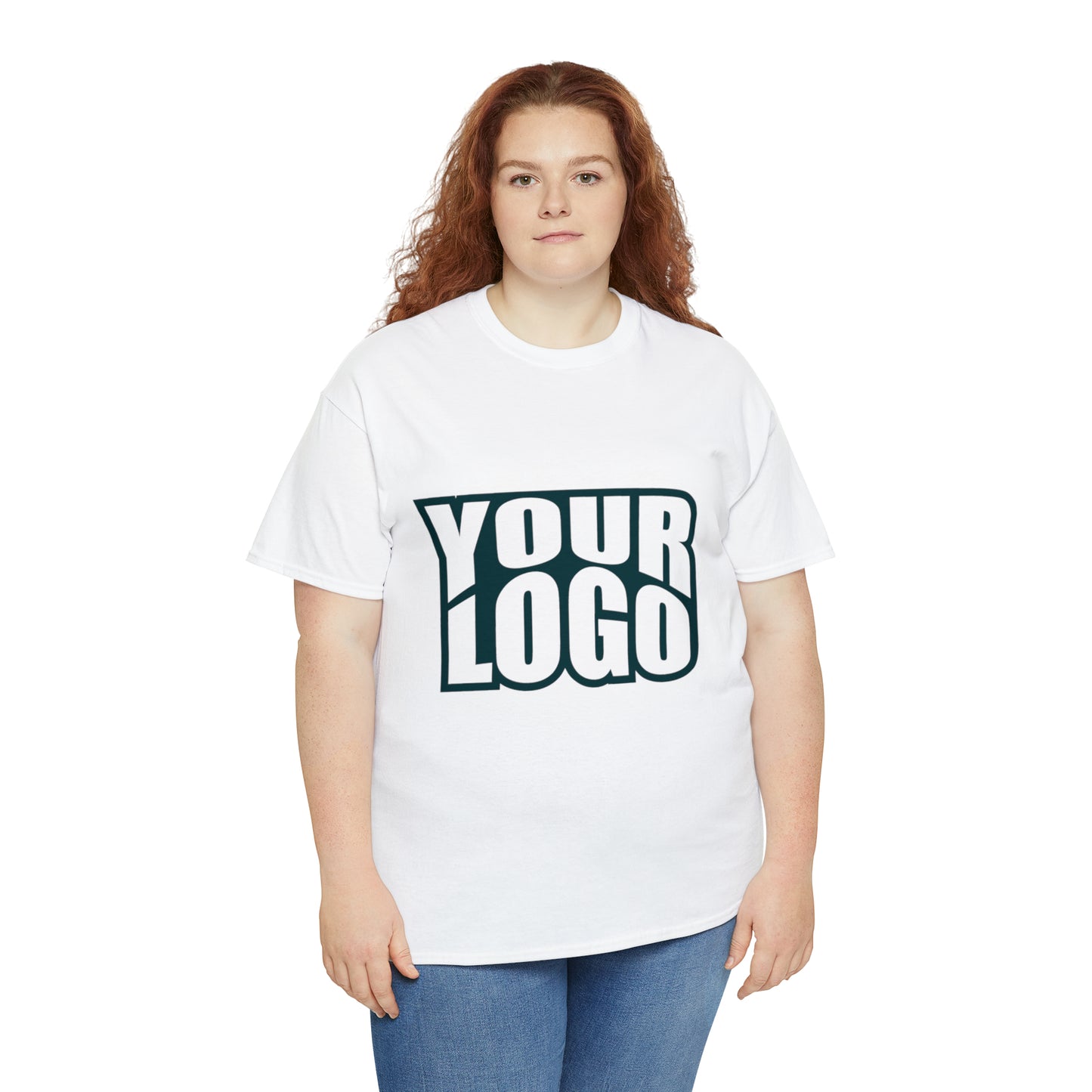 Personalize Company Logo Heavy Cotton Tee