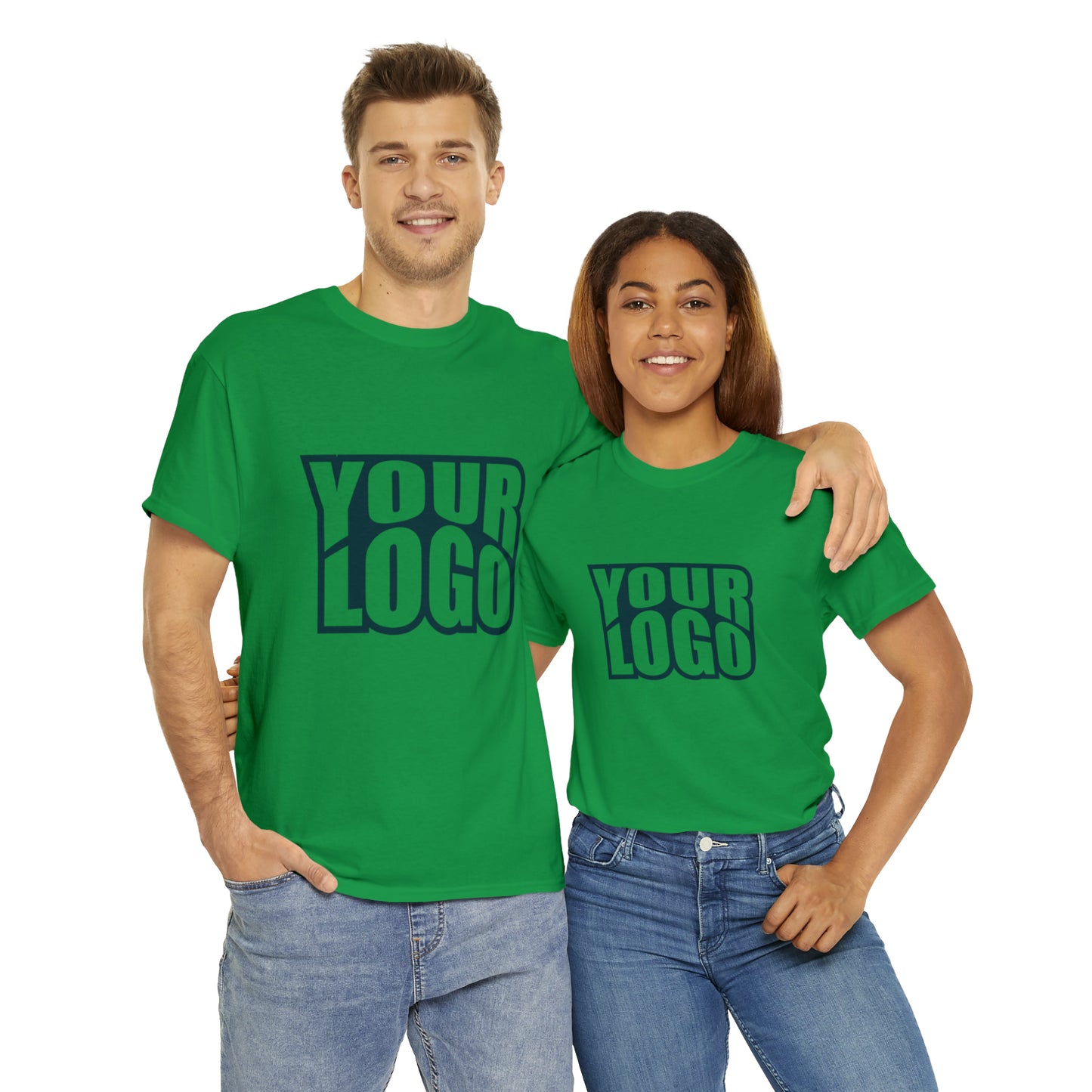 Personalize Company Logo Heavy Cotton Tee