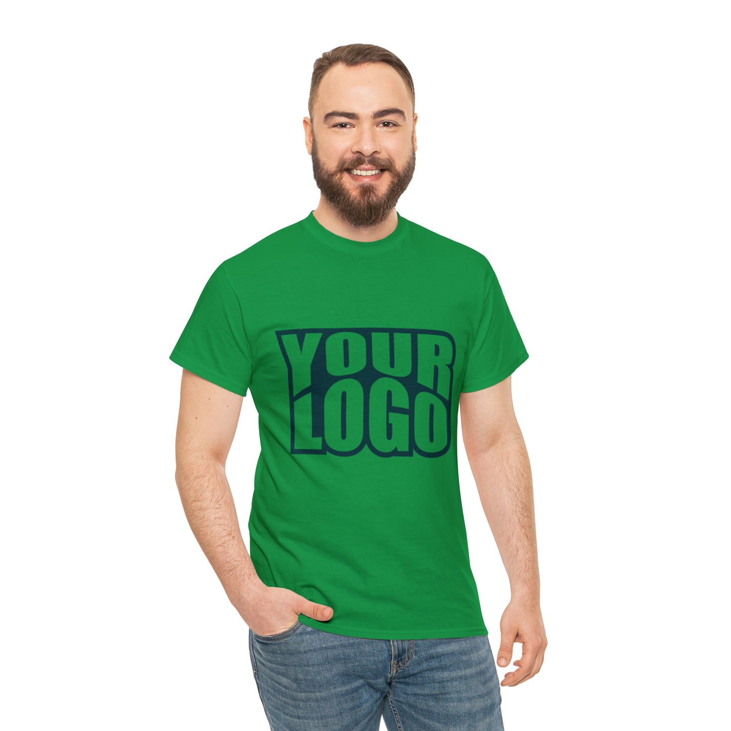 Personalize Company Logo Heavy Cotton Tee
