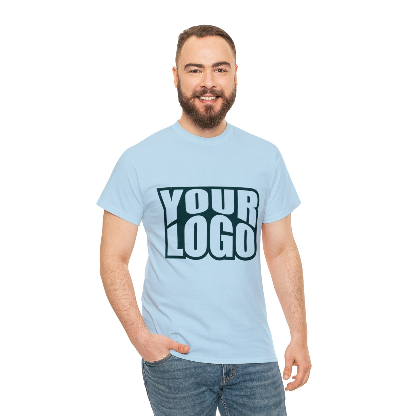 Personalize Company Logo Heavy Cotton Tee