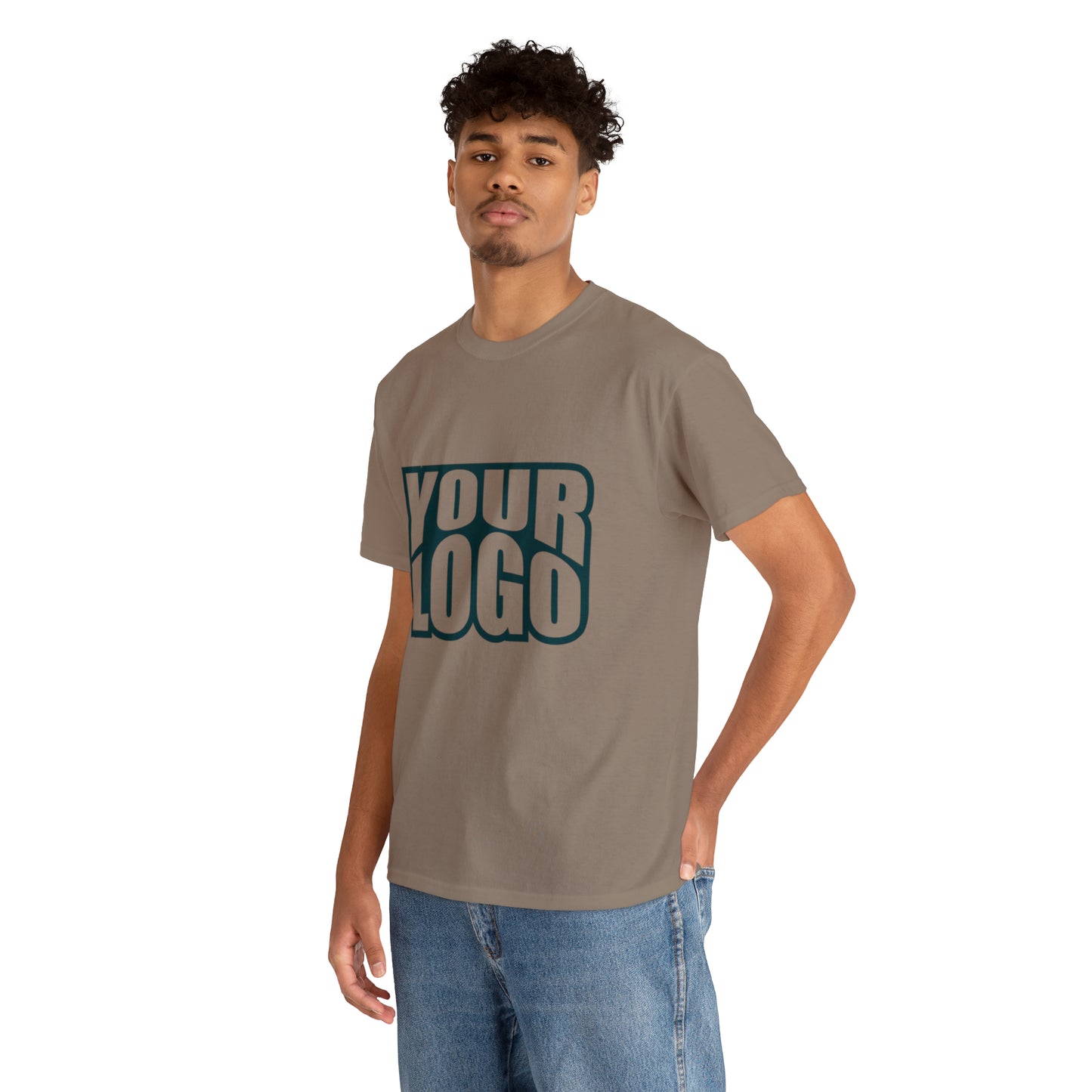 Personalize Company Logo Heavy Cotton Tee