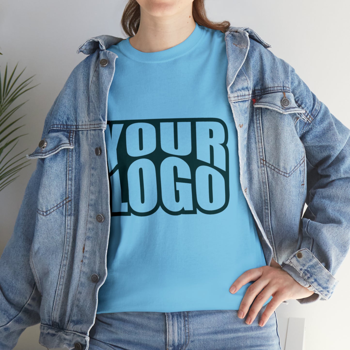 Personalize Company Logo Heavy Cotton Tee