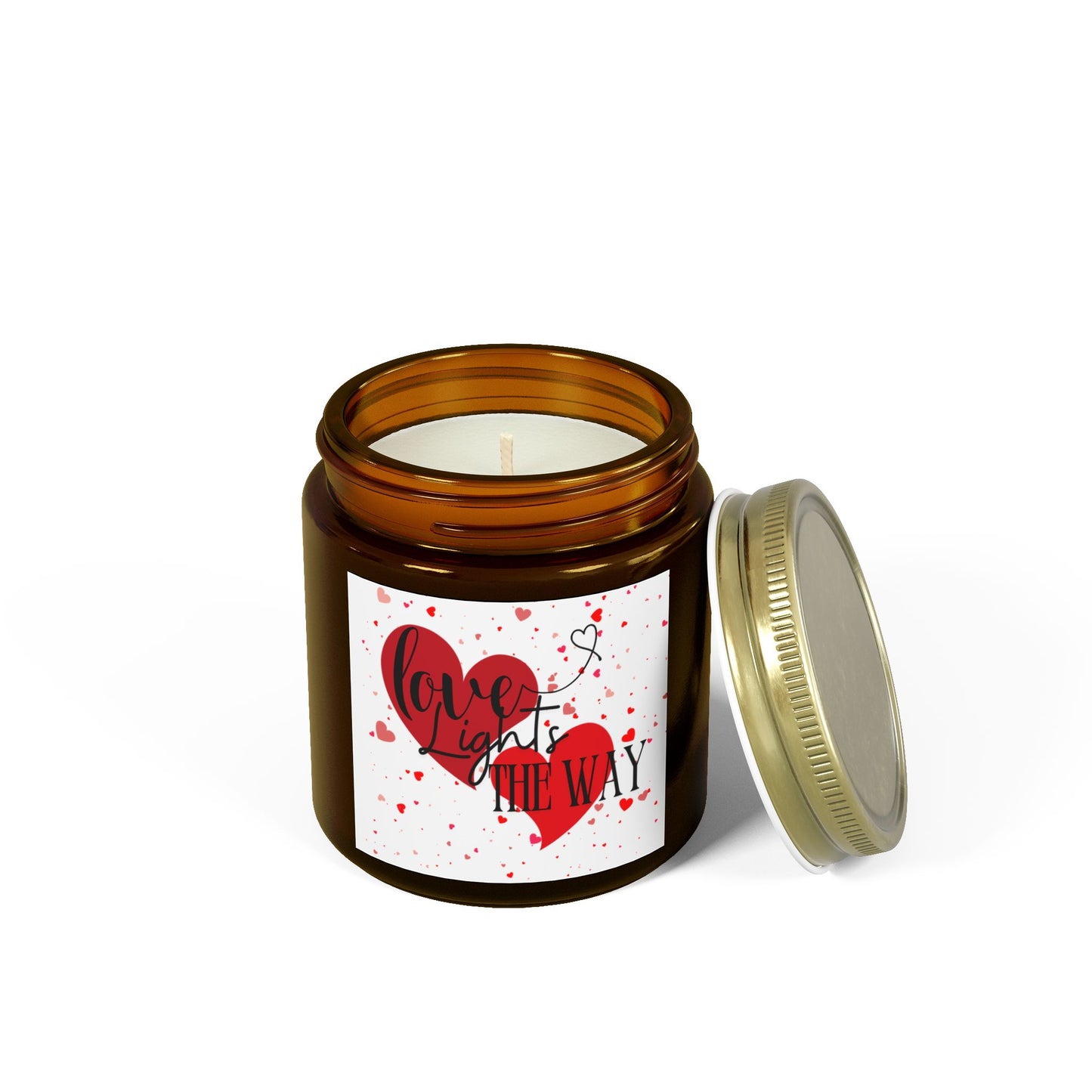 "Romantic Scented Candle - 'Love Lights the Way' for Valentine’s Day Gifts"