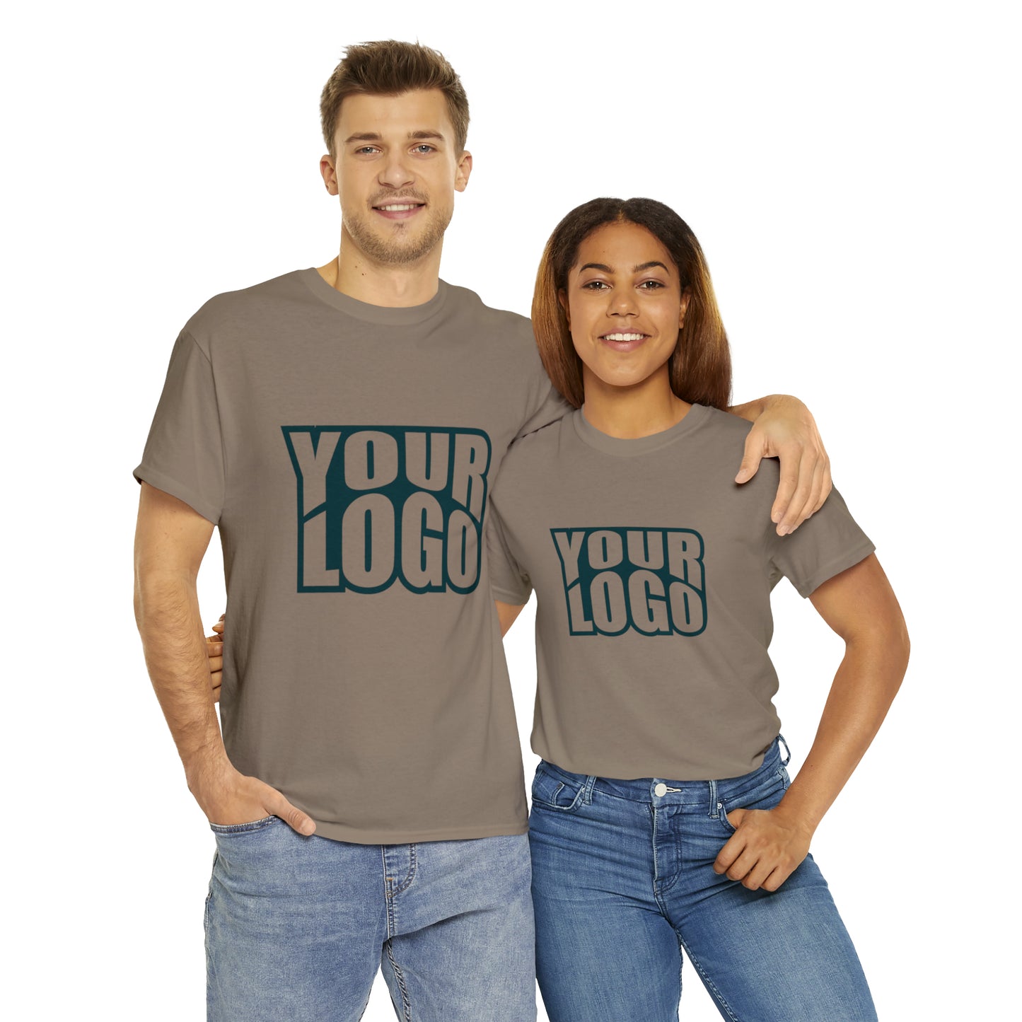 Personalize Company Logo Heavy Cotton Tee
