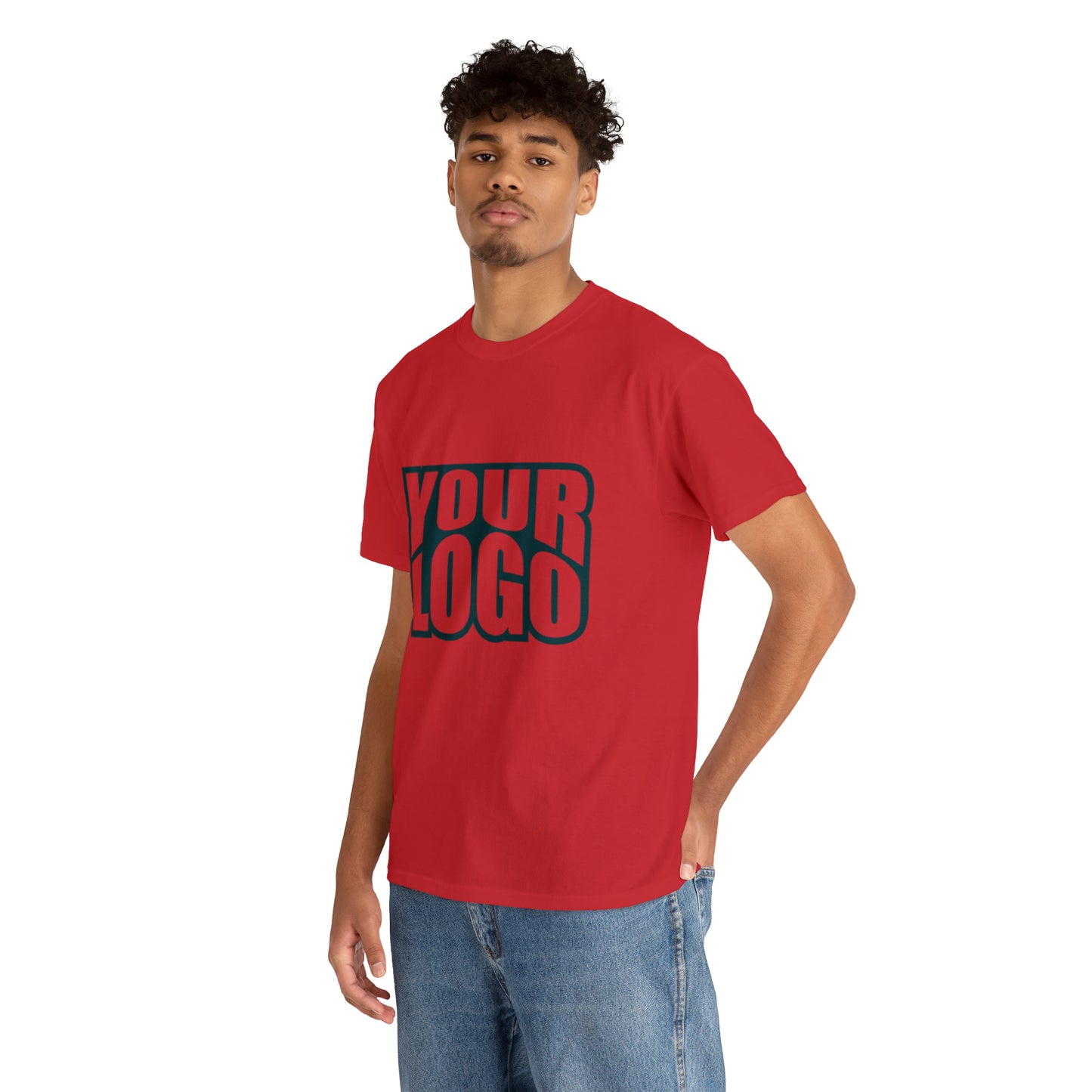 Personalize Company Logo Heavy Cotton Tee