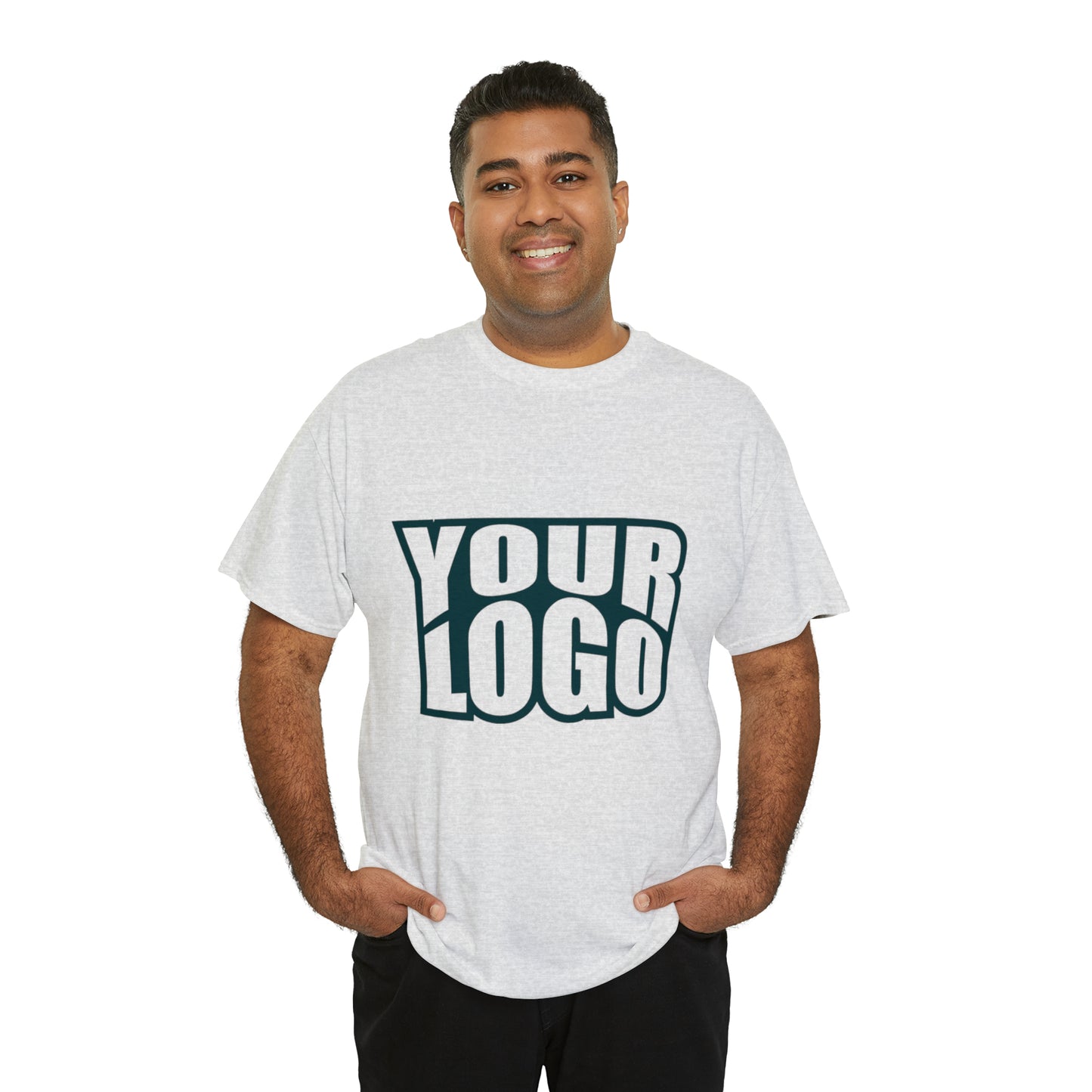 Personalize Company Logo Heavy Cotton Tee