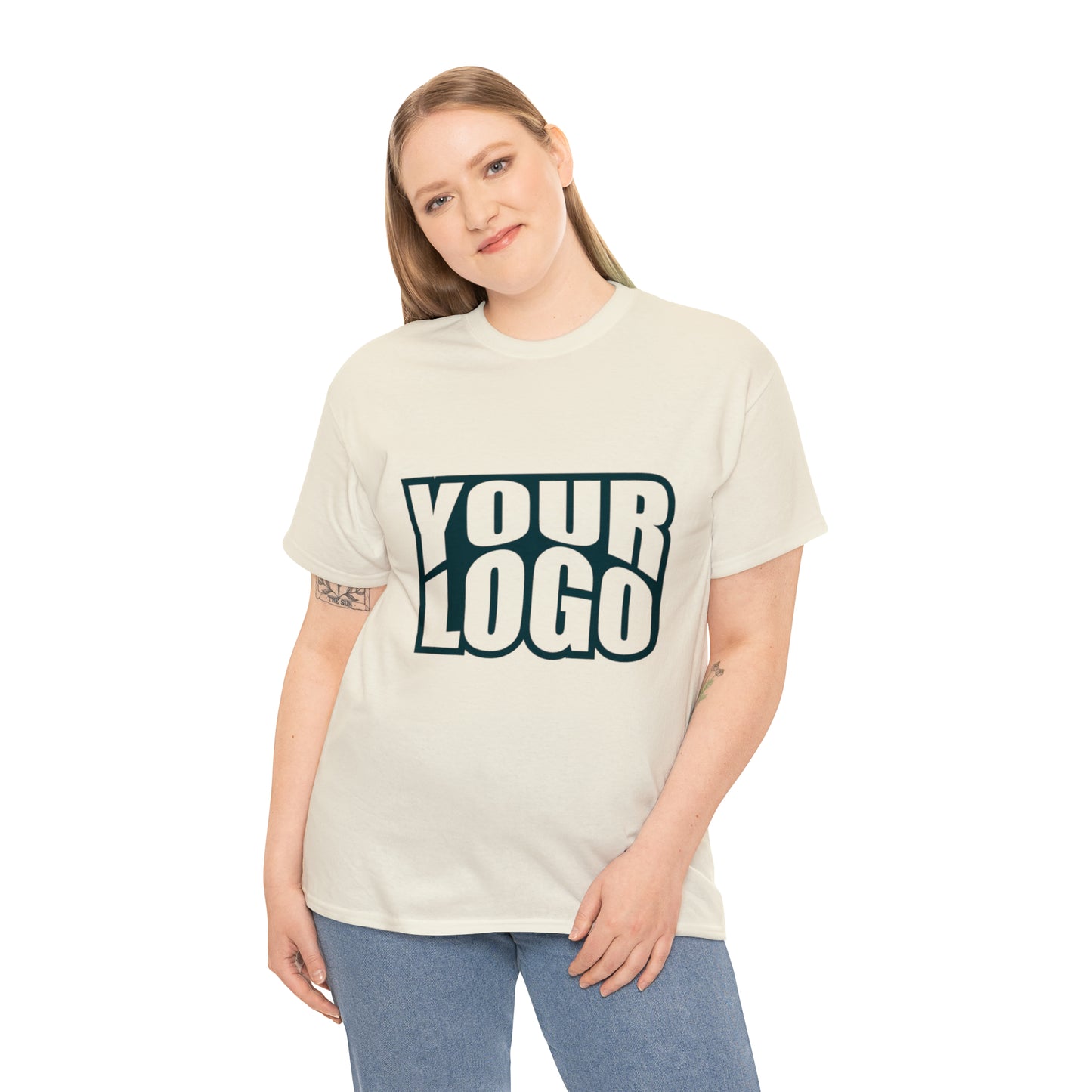 Personalize Company Logo Heavy Cotton Tee