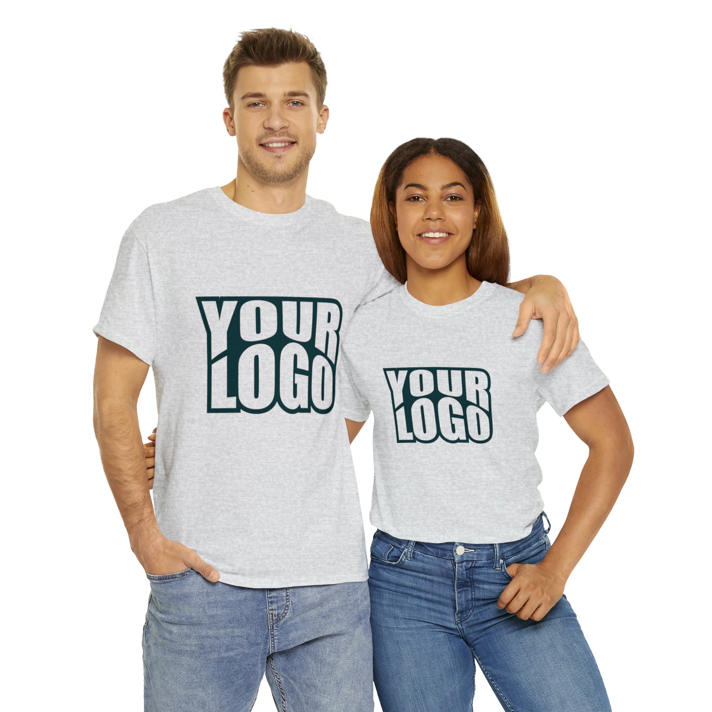 Personalize Company Logo Heavy Cotton Tee