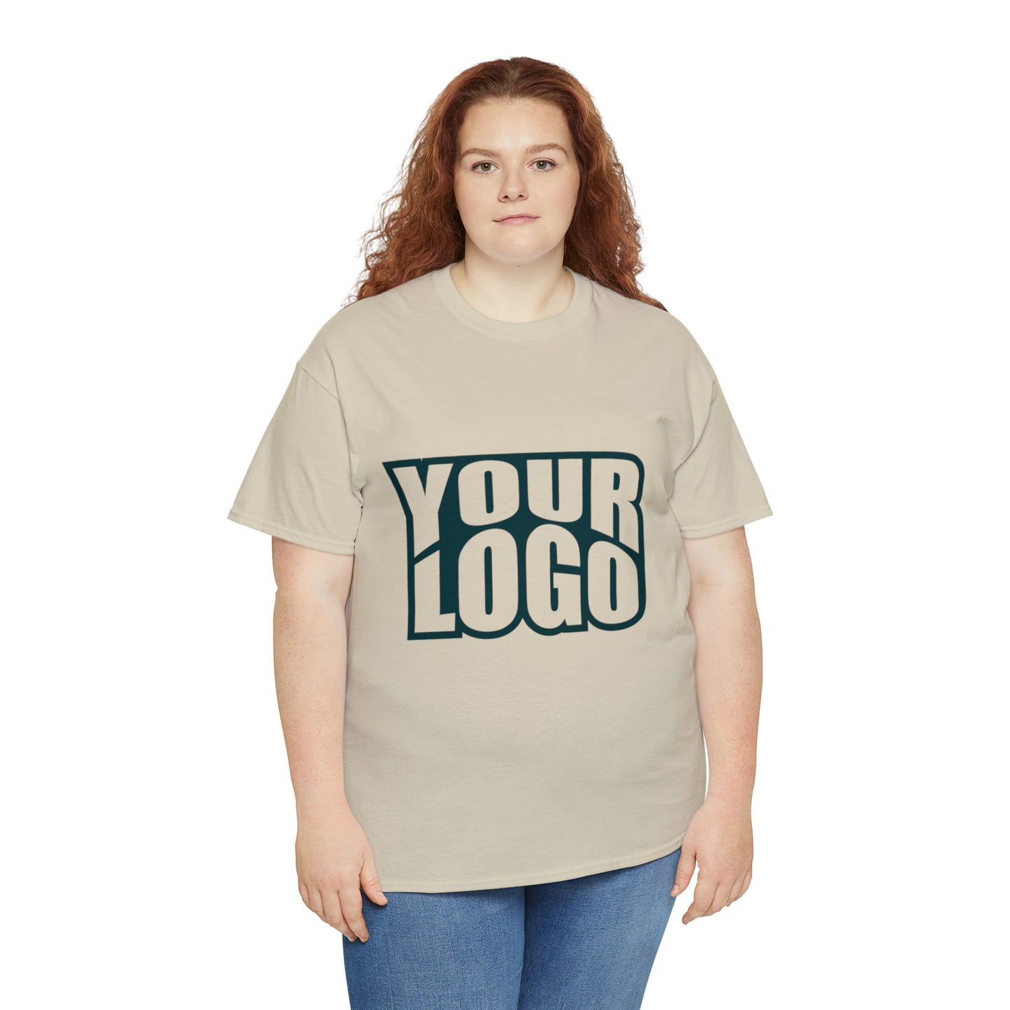 Personalize Company Logo Heavy Cotton Tee