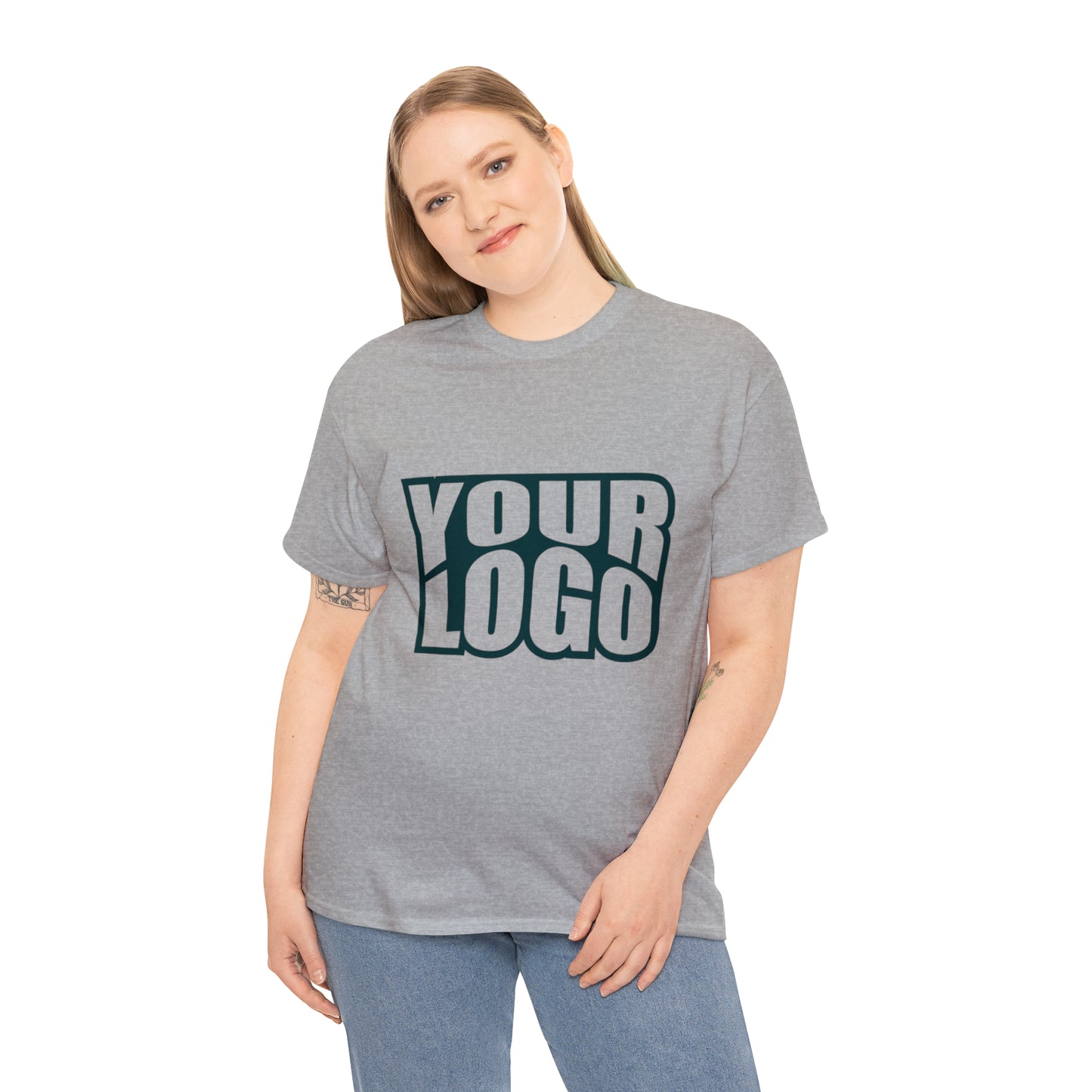 Personalize Company Logo Heavy Cotton Tee