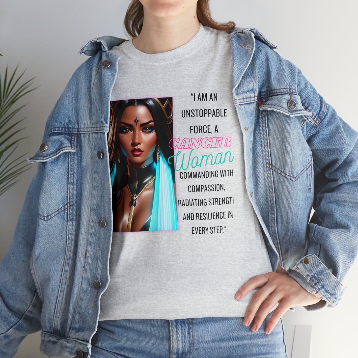 "Cancer" Zodiac Unisex Heavy Cotton Tee