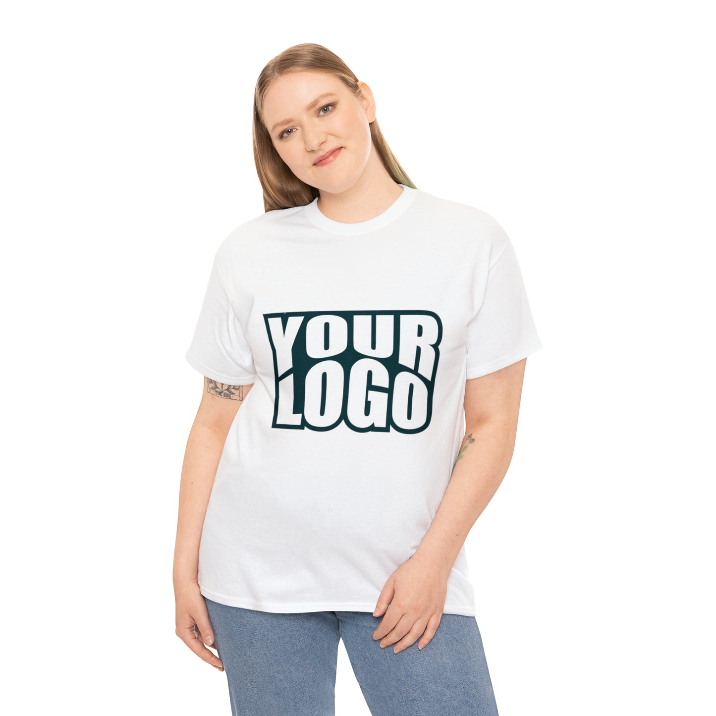 Personalize Company Logo Heavy Cotton Tee