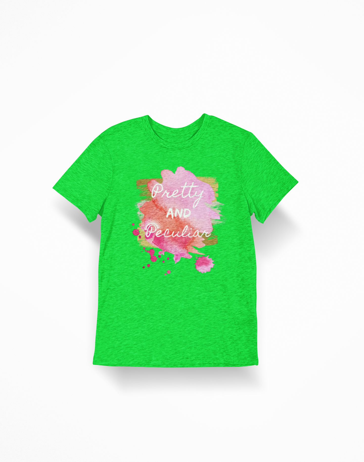 "Pretty and Peculiar" Watercolor Tee – Multi-Color Collection
