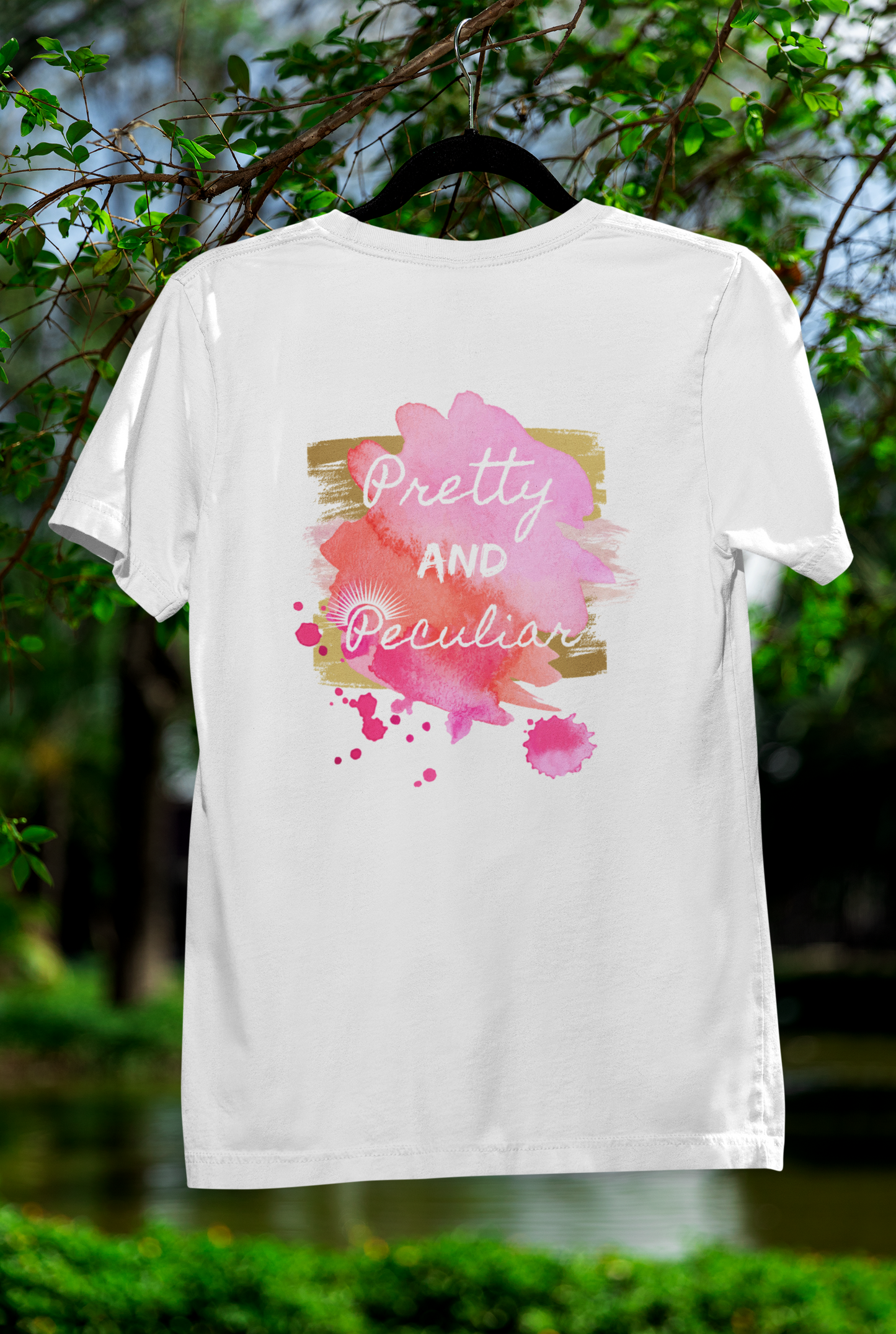 "Pretty and Peculiar" Watercolor Tee – Multi-Color Collection