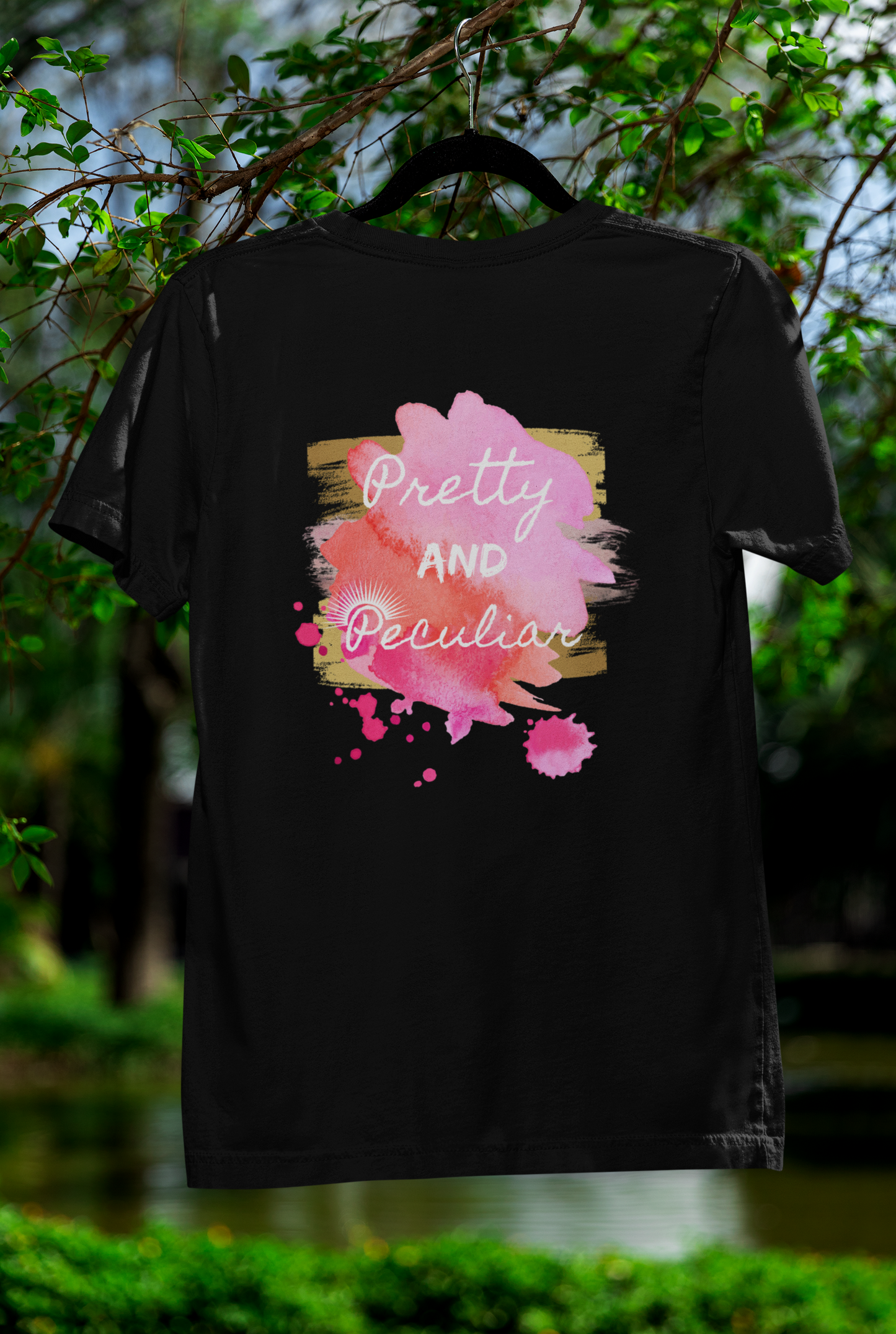 "Pretty and Peculiar" Watercolor Tee – Multi-Color Collection